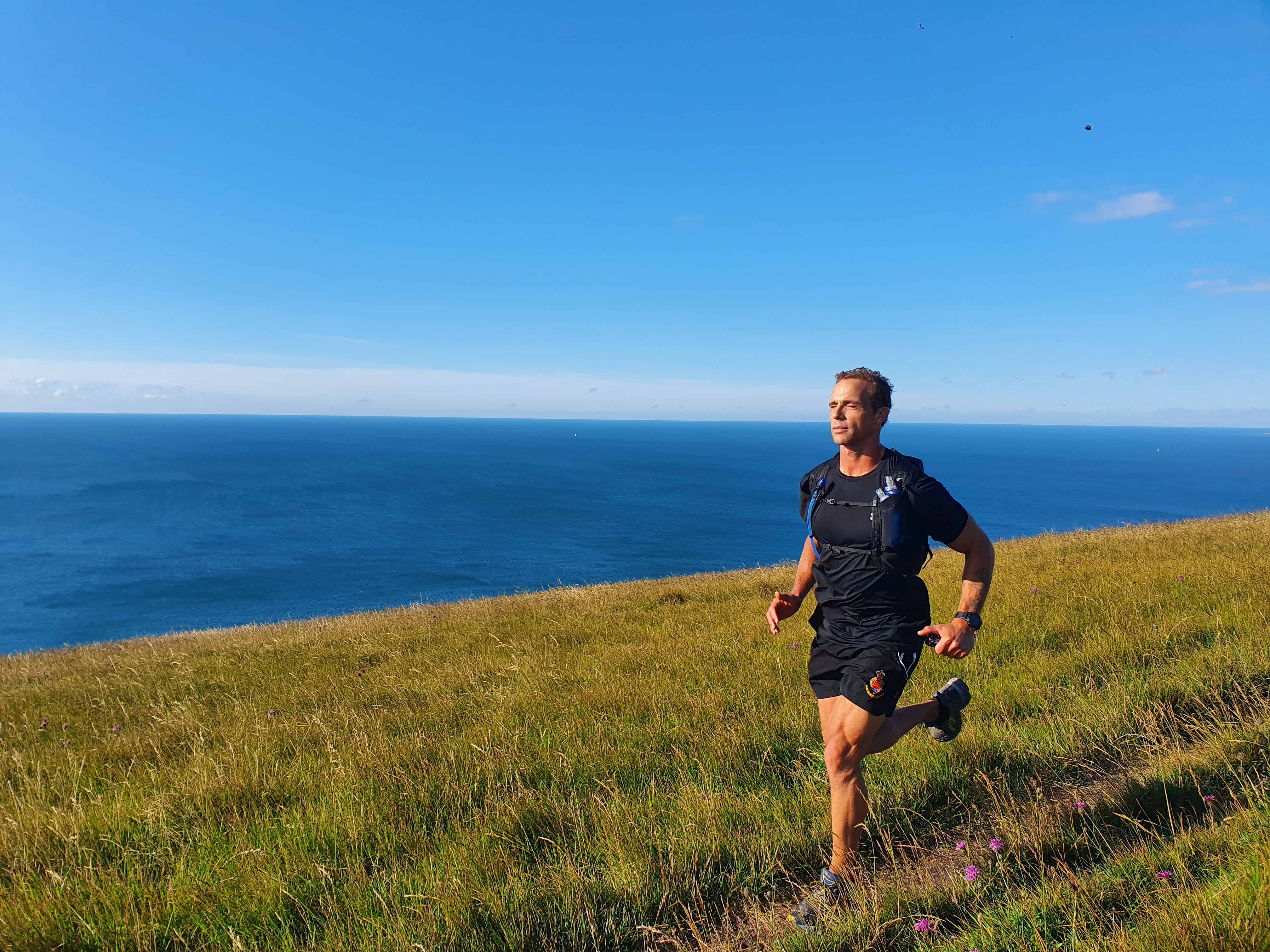 Staff Corporal Paul Minter on a training run. Credit Paul Minter