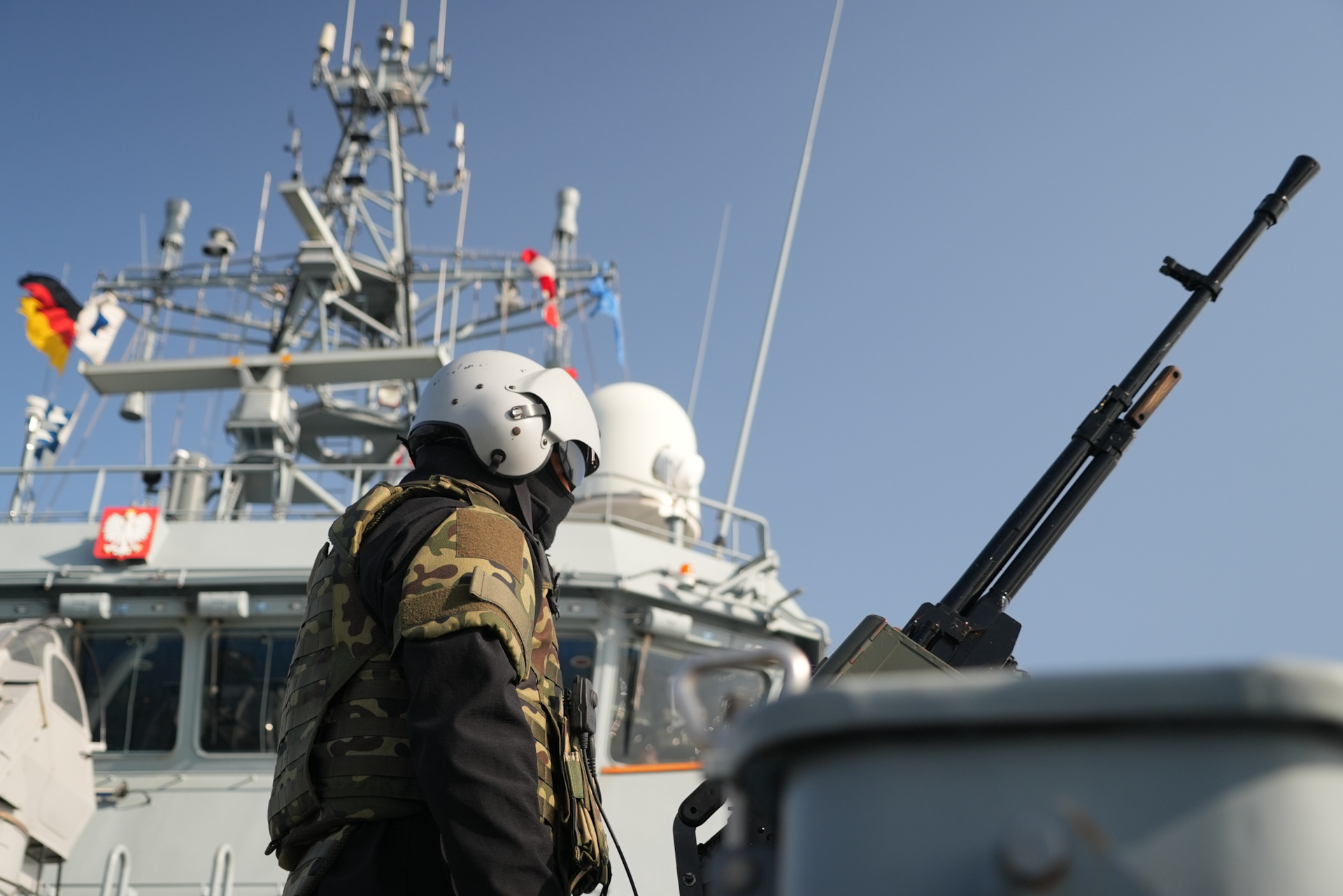Aboard Baltic Sentry ship