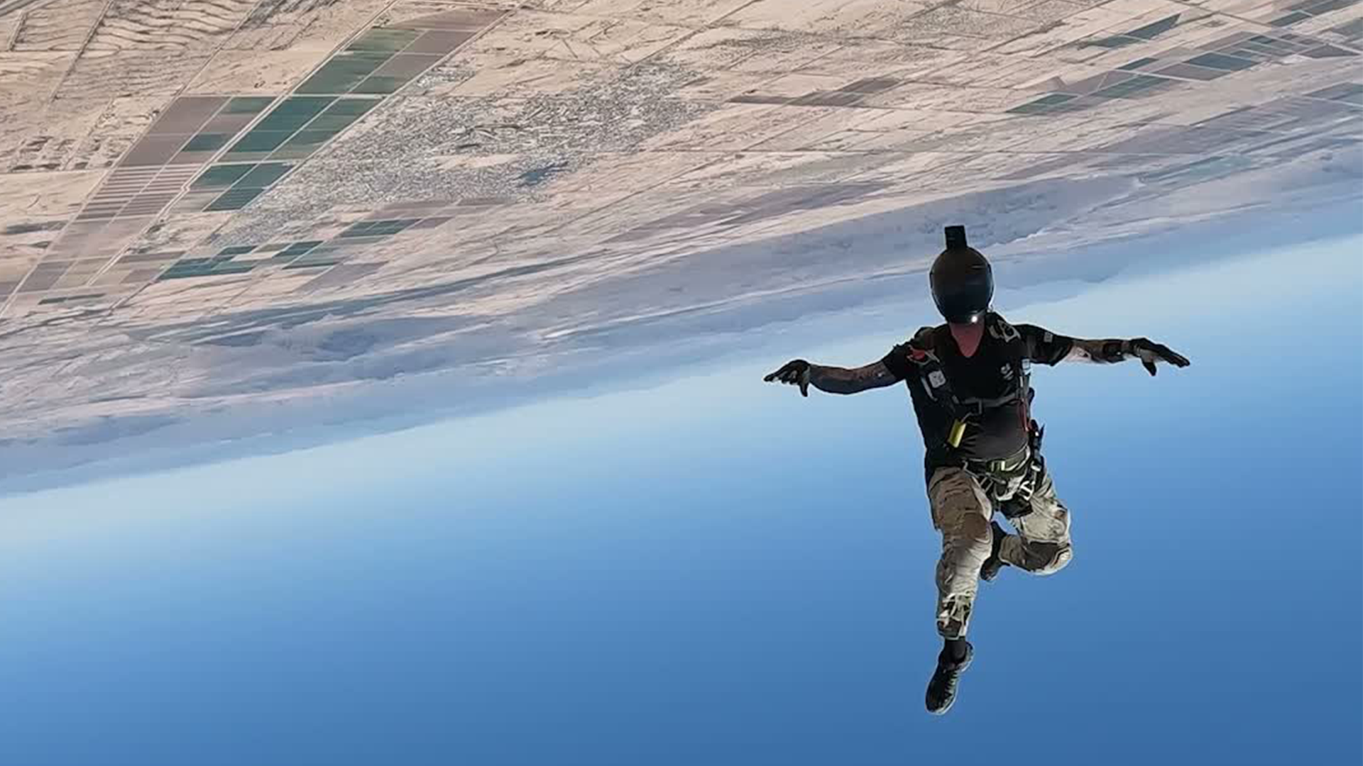 The Parachuting Test Team in Arizona CREDIT RAF