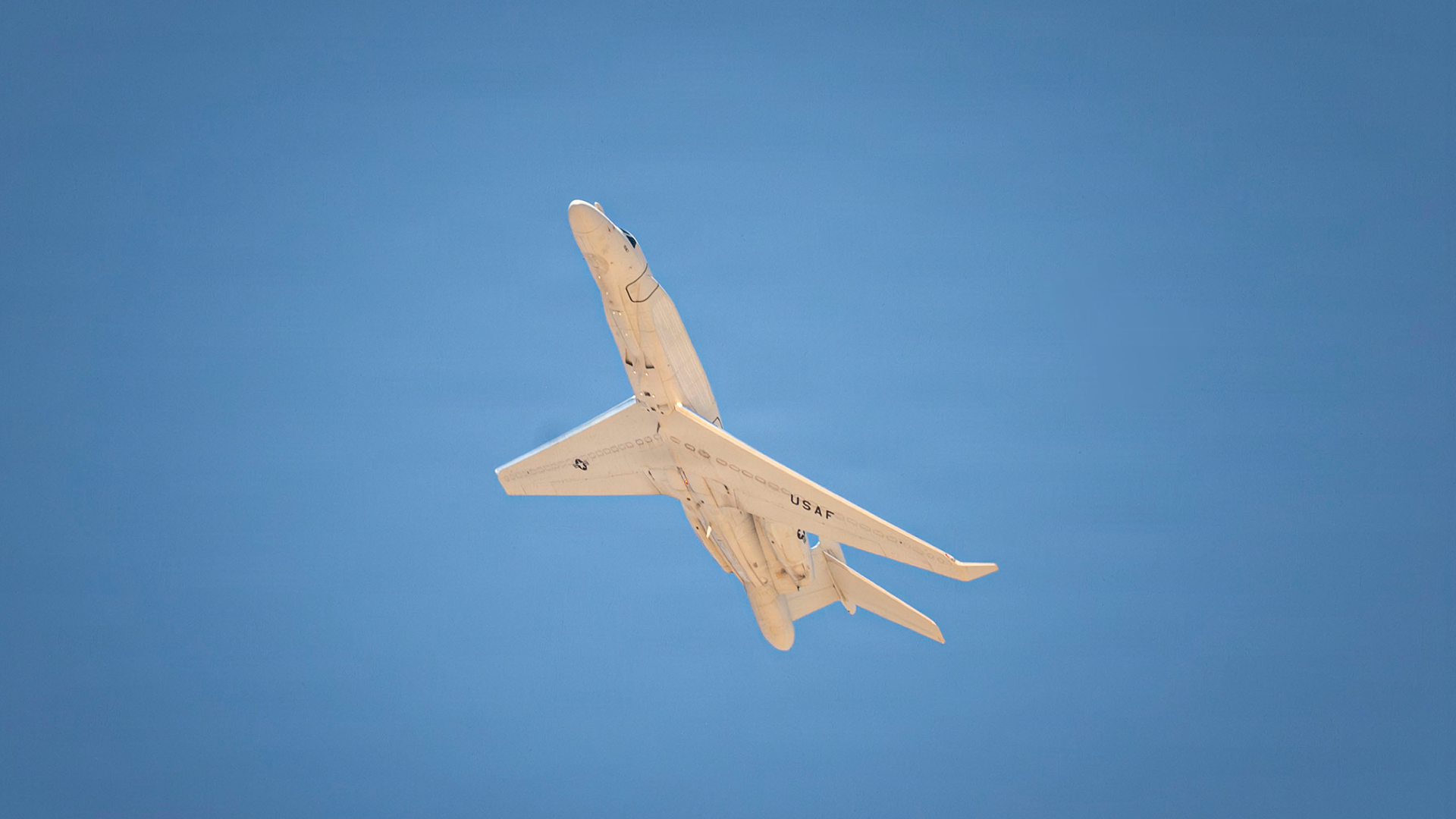 The EA-37B Compass Call, which uses the callsign "Shock55", is a US electronic warfare aircraft designed to disrupt enemy command and control communications and navigation systems (Picture: DVIDS)
