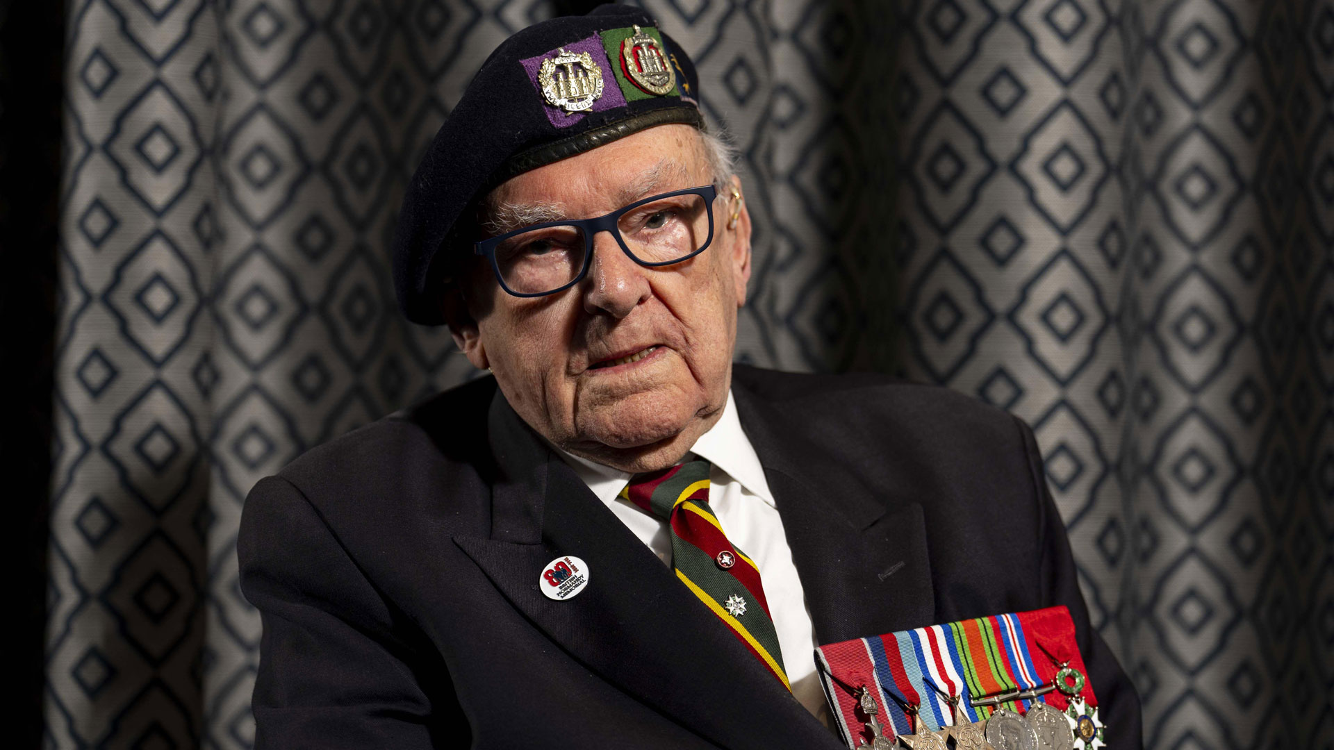 D-Day veteran Ken Hay pictured at the Union Jack Club in London in April 2024 (Picture: PA Images)