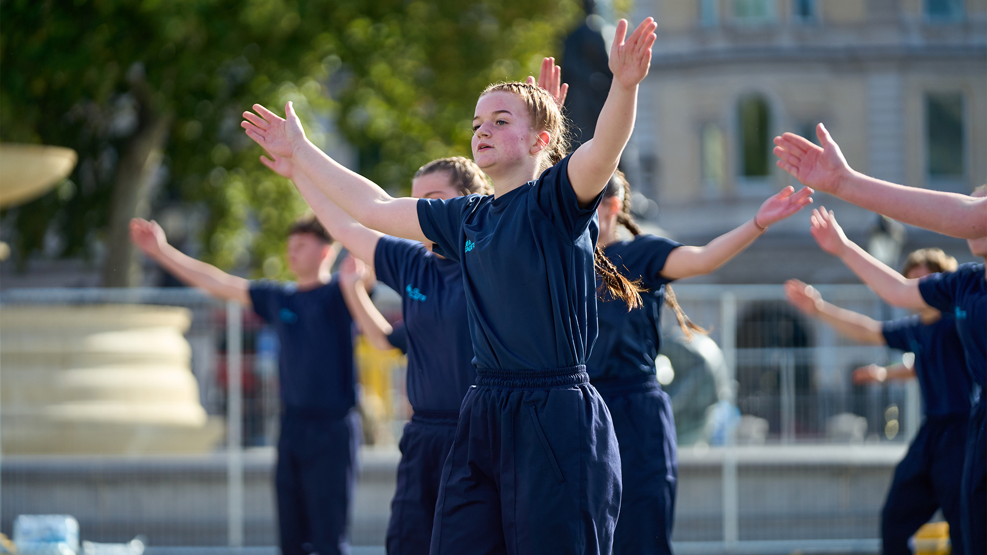 Just like the main parade, it requires a lot of courage and self-confidence to put on a public display of PT in front of a huge crowd (Picture: Sea Cadets)