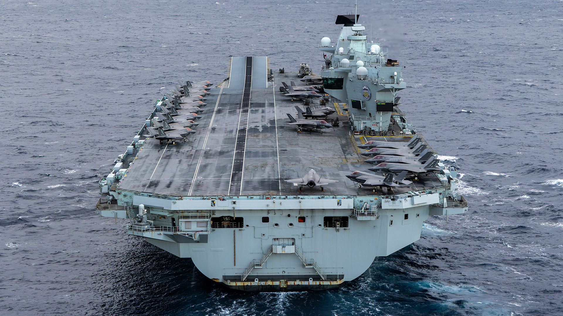 Italian navy F-35Bs were embarked on HMS Prince of Wales for a time, bolstering her UK contingent