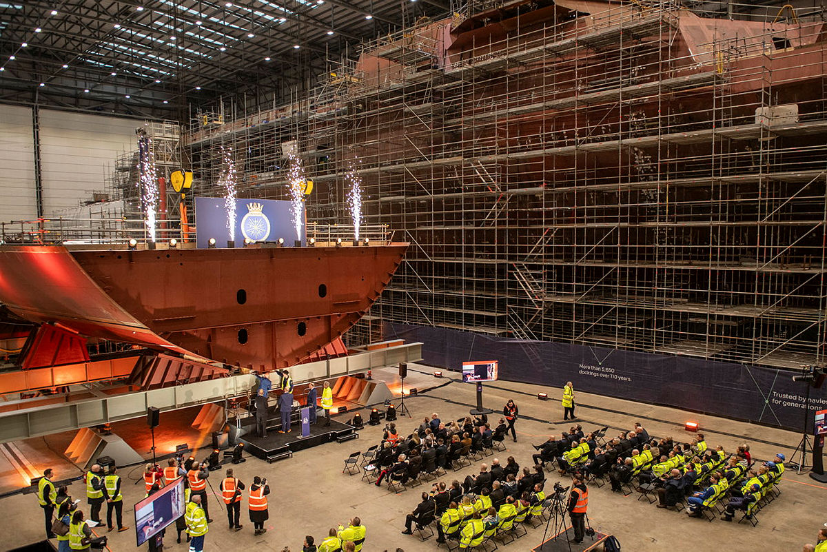 Keel-laying ceremony for HMS Formidable