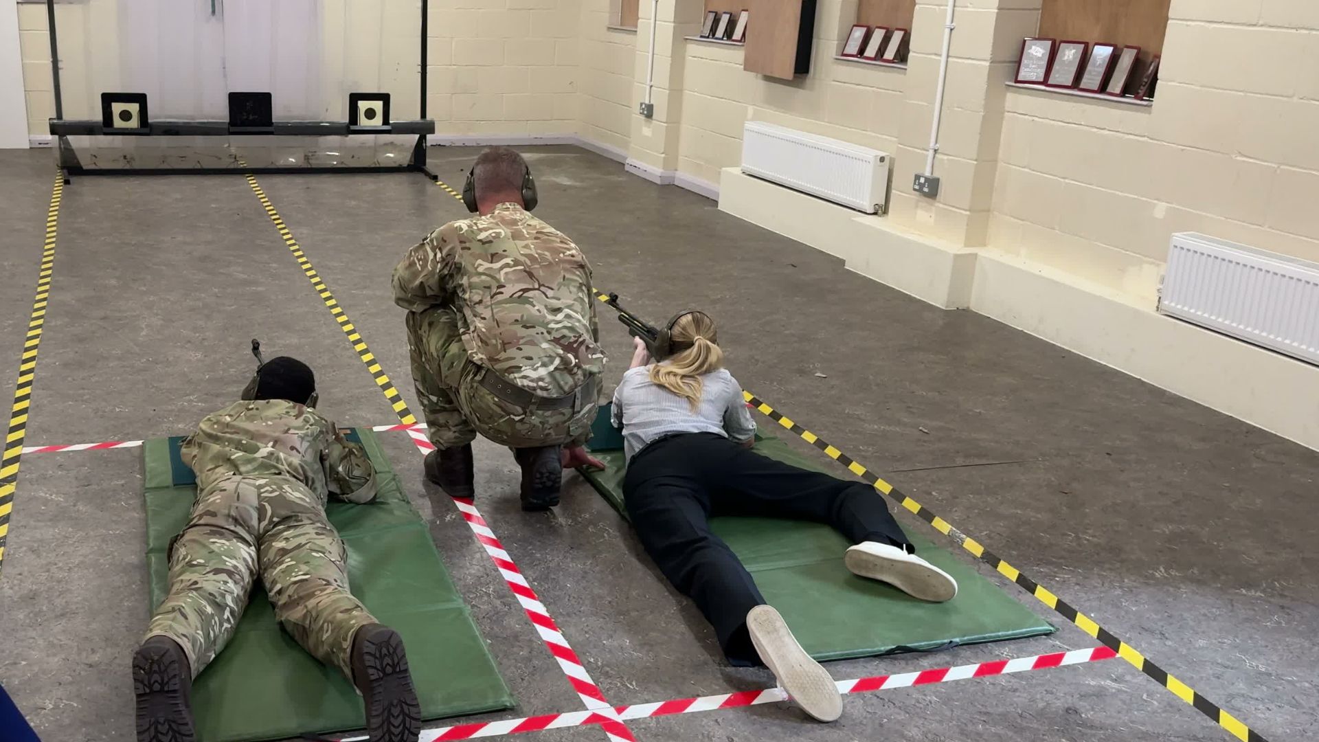 According to the BFBS reporter who was present on the day, Ms Sandher-Jones delivered a tight and impressive grouping (Picture: BFBS)