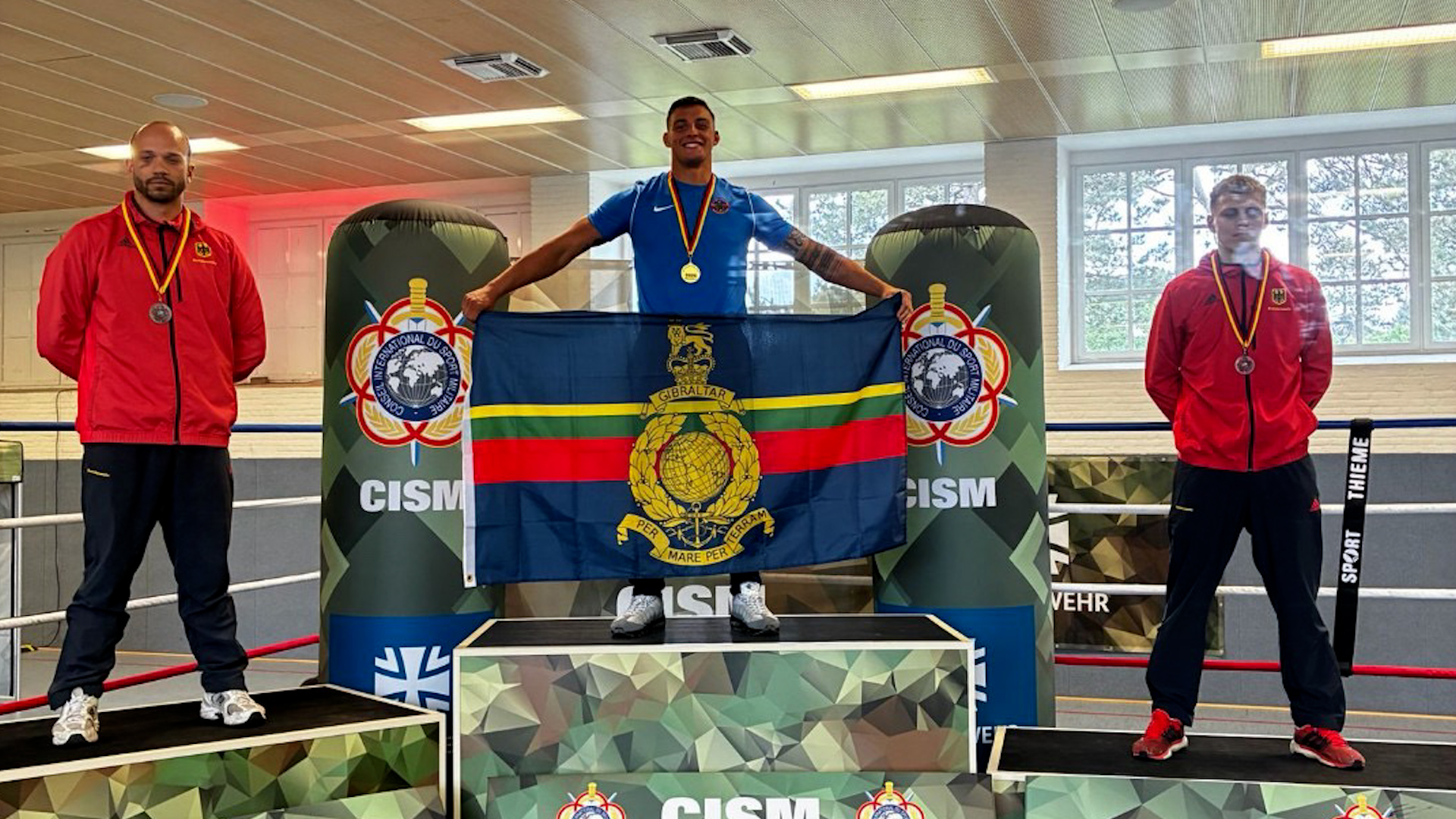 22052026 Marine Lewis Hanif wins gold at CISM Box Cup in Germany CREDIT Royal Marines Boxing Team.jpg