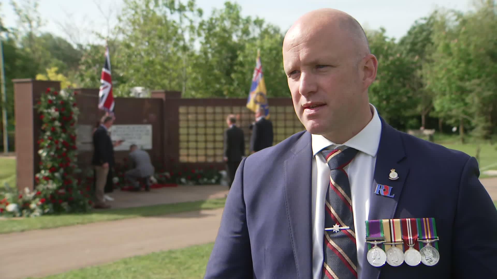 Mr Bates stressed there was a need to remember and reflect on "those who did not come home" (Picture: BFBS)