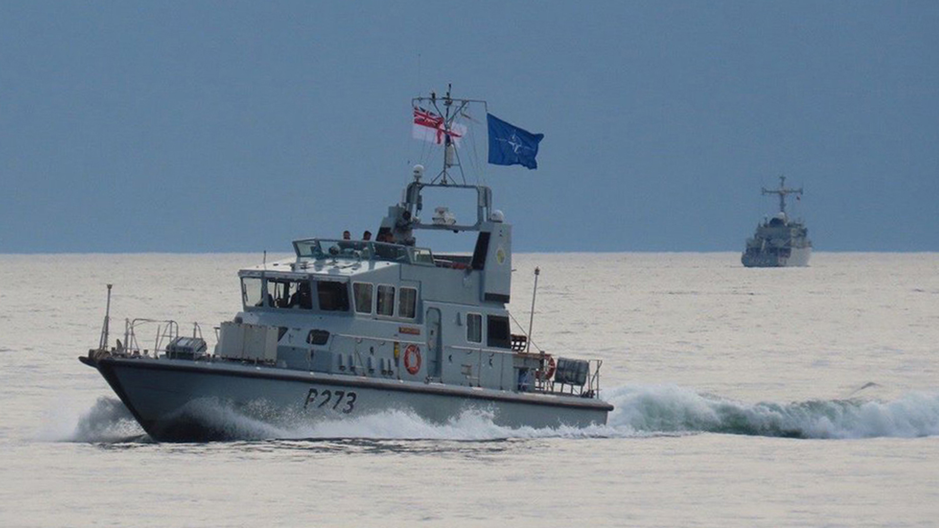 The P200s - Dasher seen here during an earlier deployment to the Baltic - are part of the Coastal Forces Squadron