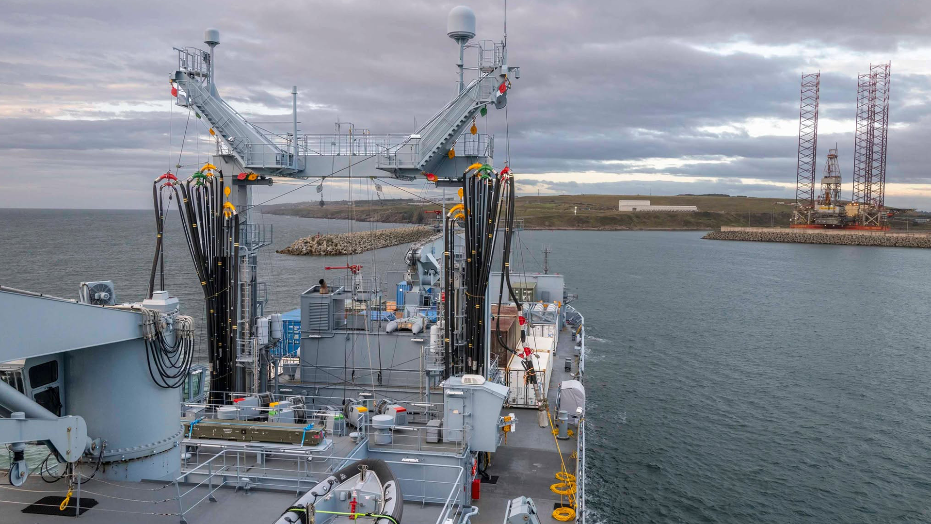 SNMG1 flagship FGS Berlin in Scotland