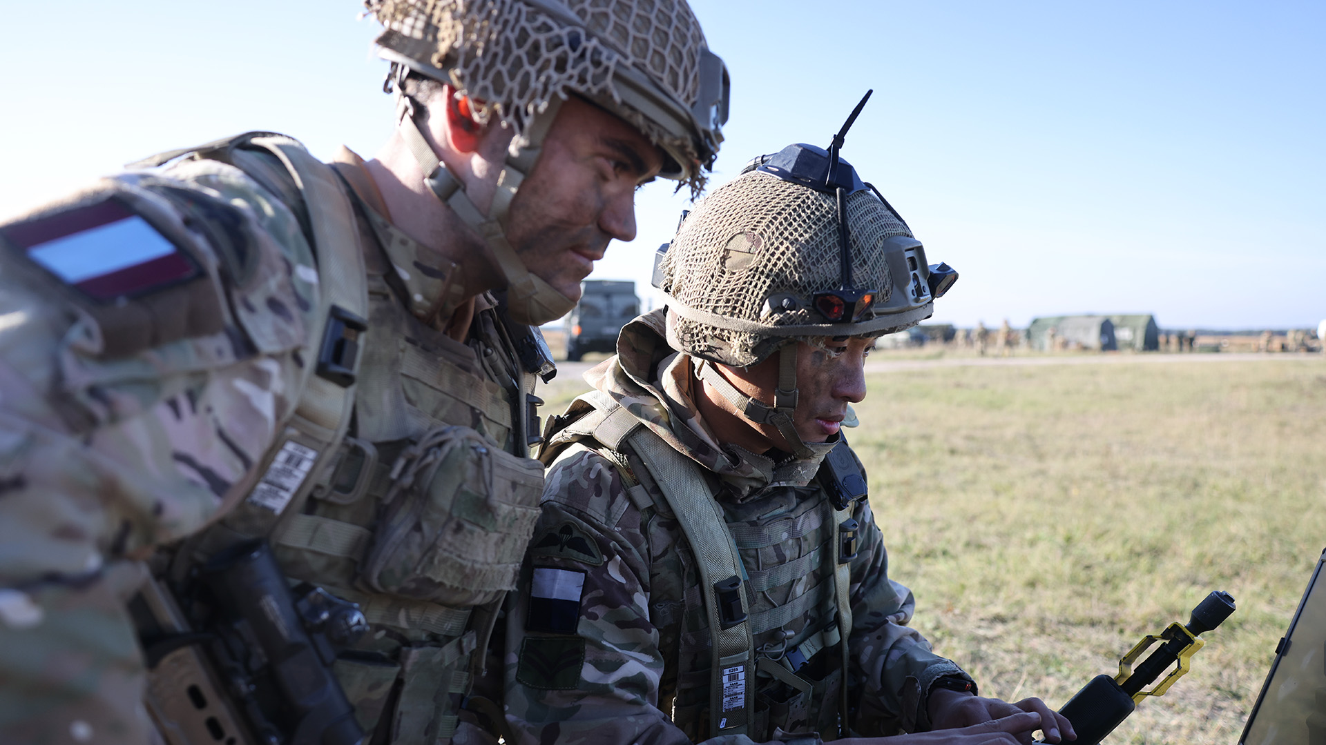 The Paras also carried uncrewed aerial vehicles alongside their standard Paras jump kit (Picture: BFBS)