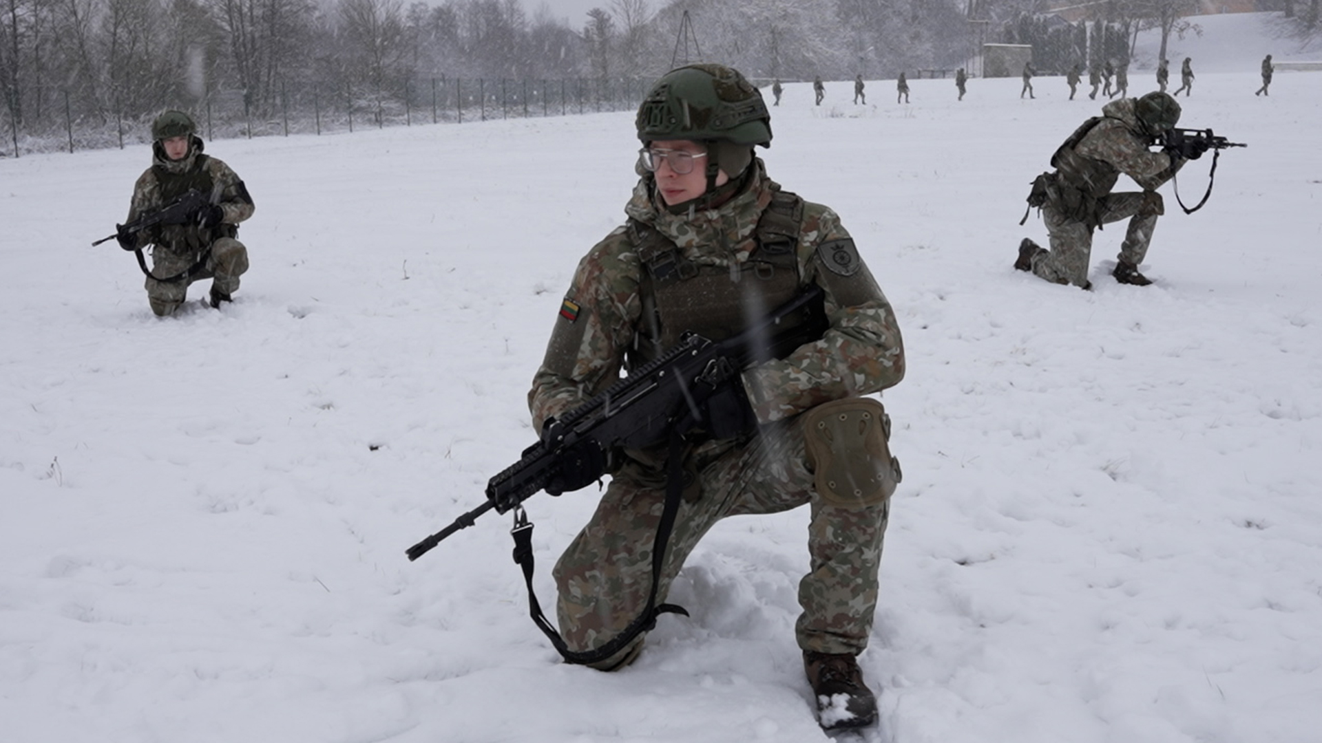 These teenagers are among 11 friends who all decided to join the Lithuanian armed forces 