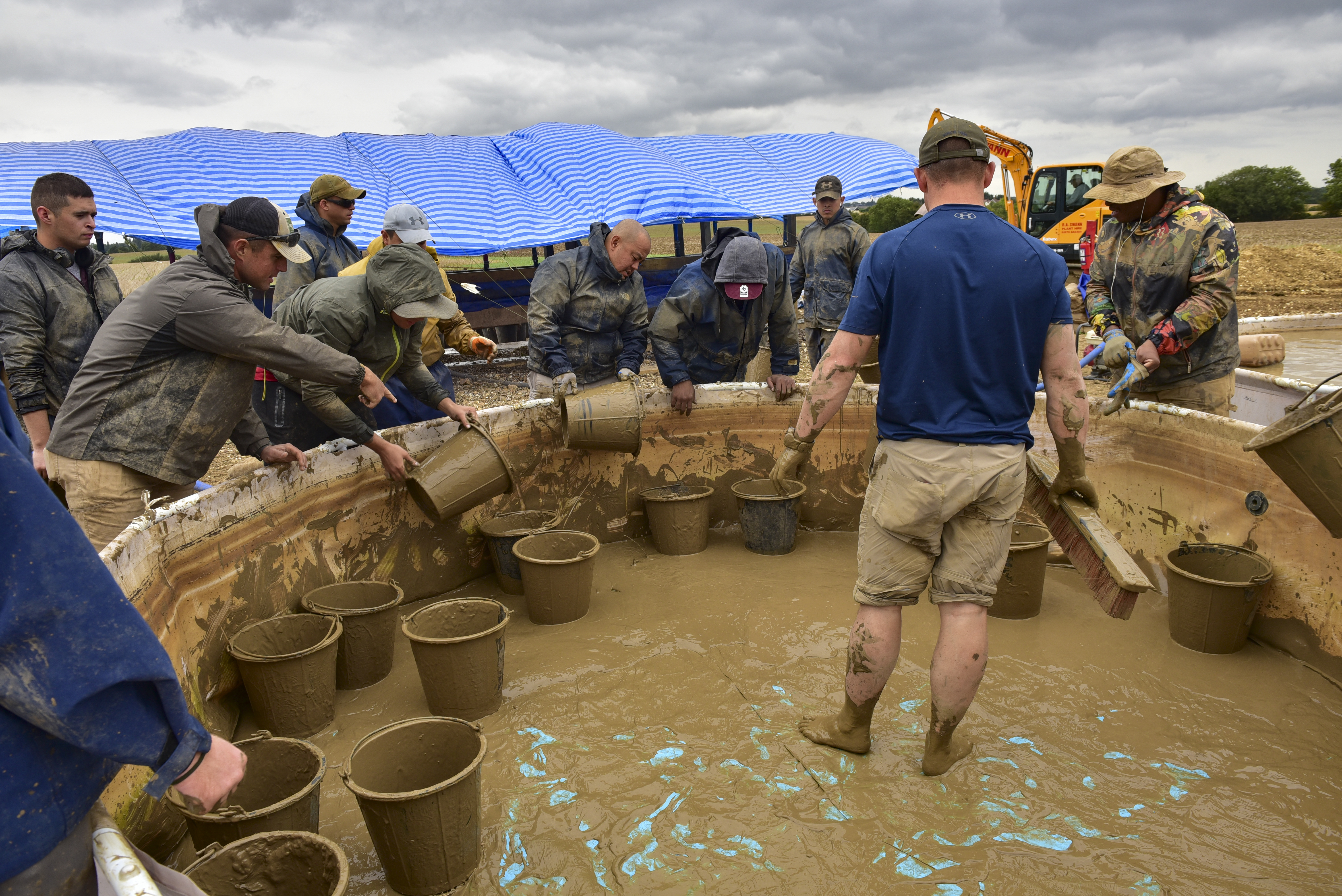 It was the agency's first excavation in the UK (Picture: US Department of Defense).