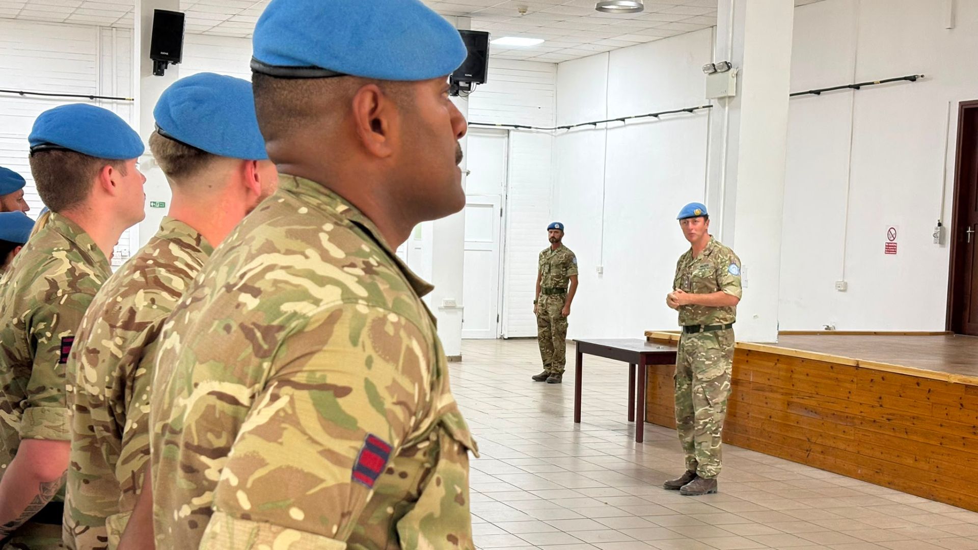 Outgoing CO Lt Col Walker said that commanding the unit had been the "greatest privilege" of his life (Picture: BFBS)