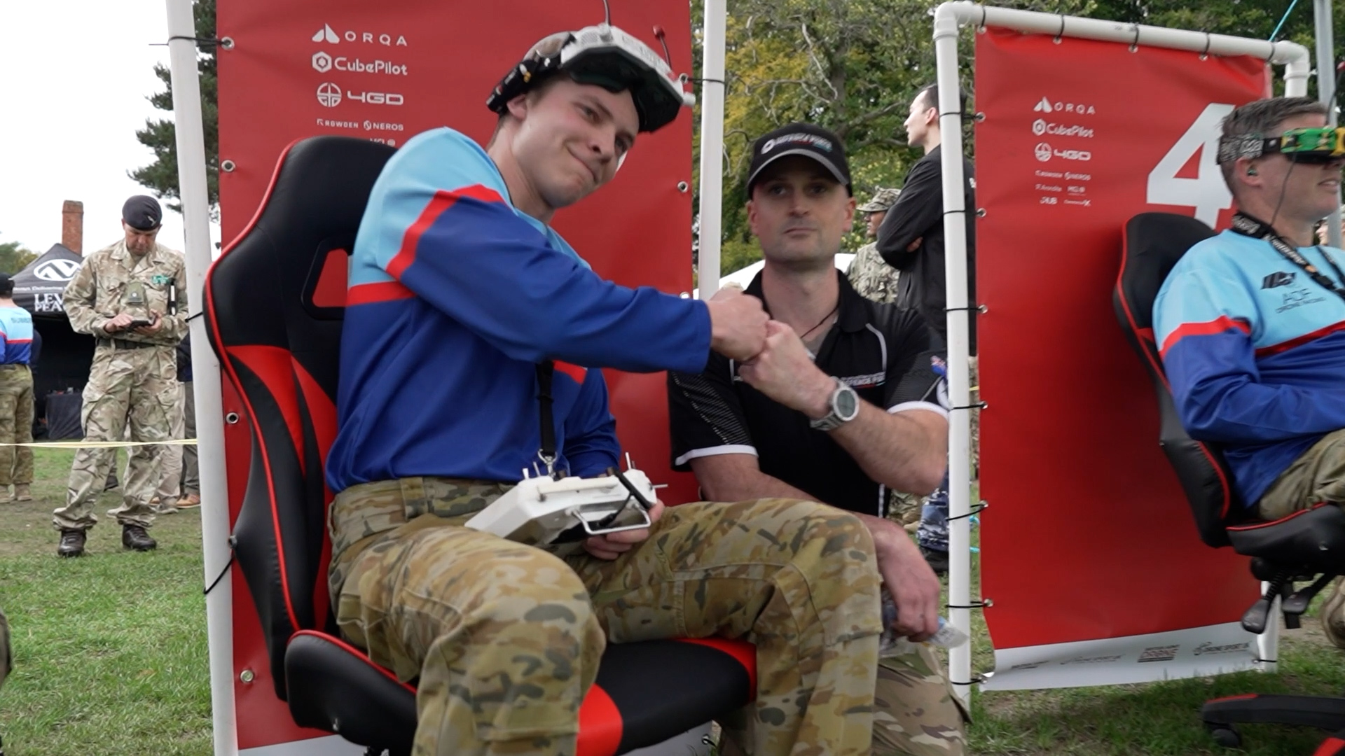 2309202 Fun times at Sandhurst drone racing CRED BFBS Forces News
