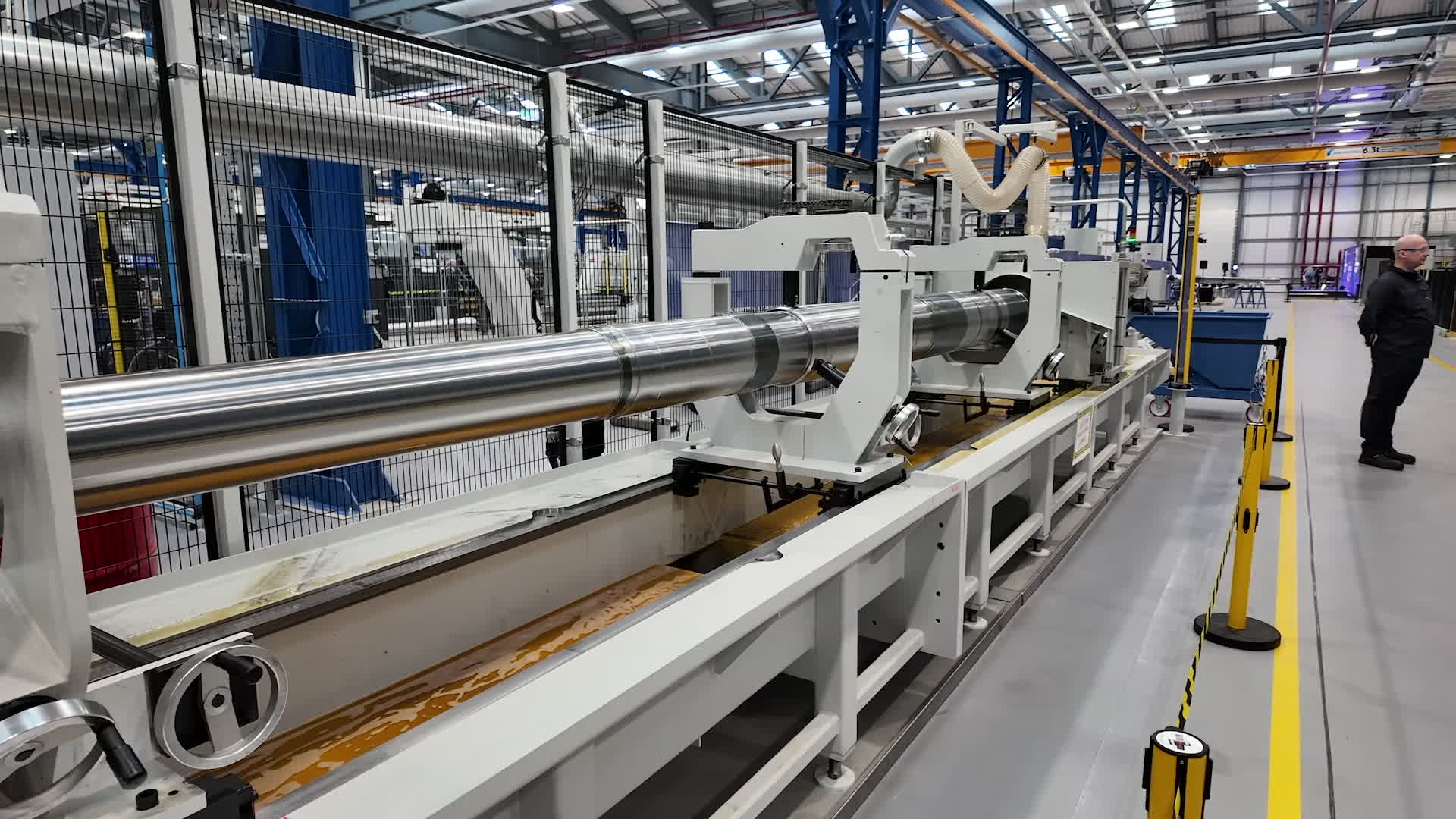 The Challenger 3 barrels being made in Telford are Nato-standard 120mm smoothbore, while the howitzer barrels are 155mm (Picture: BFBS)