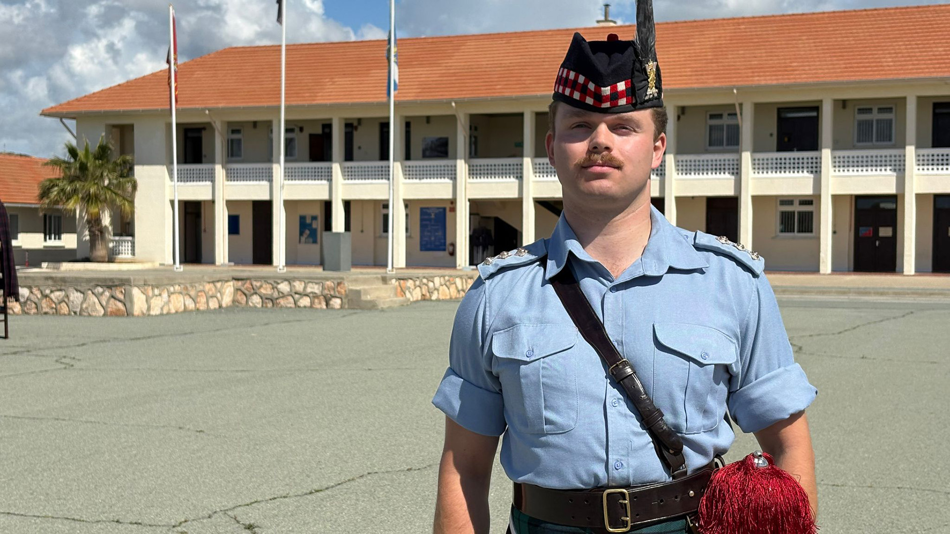 Capt Calder comes from a long line of infanteers in Scottish regiments 