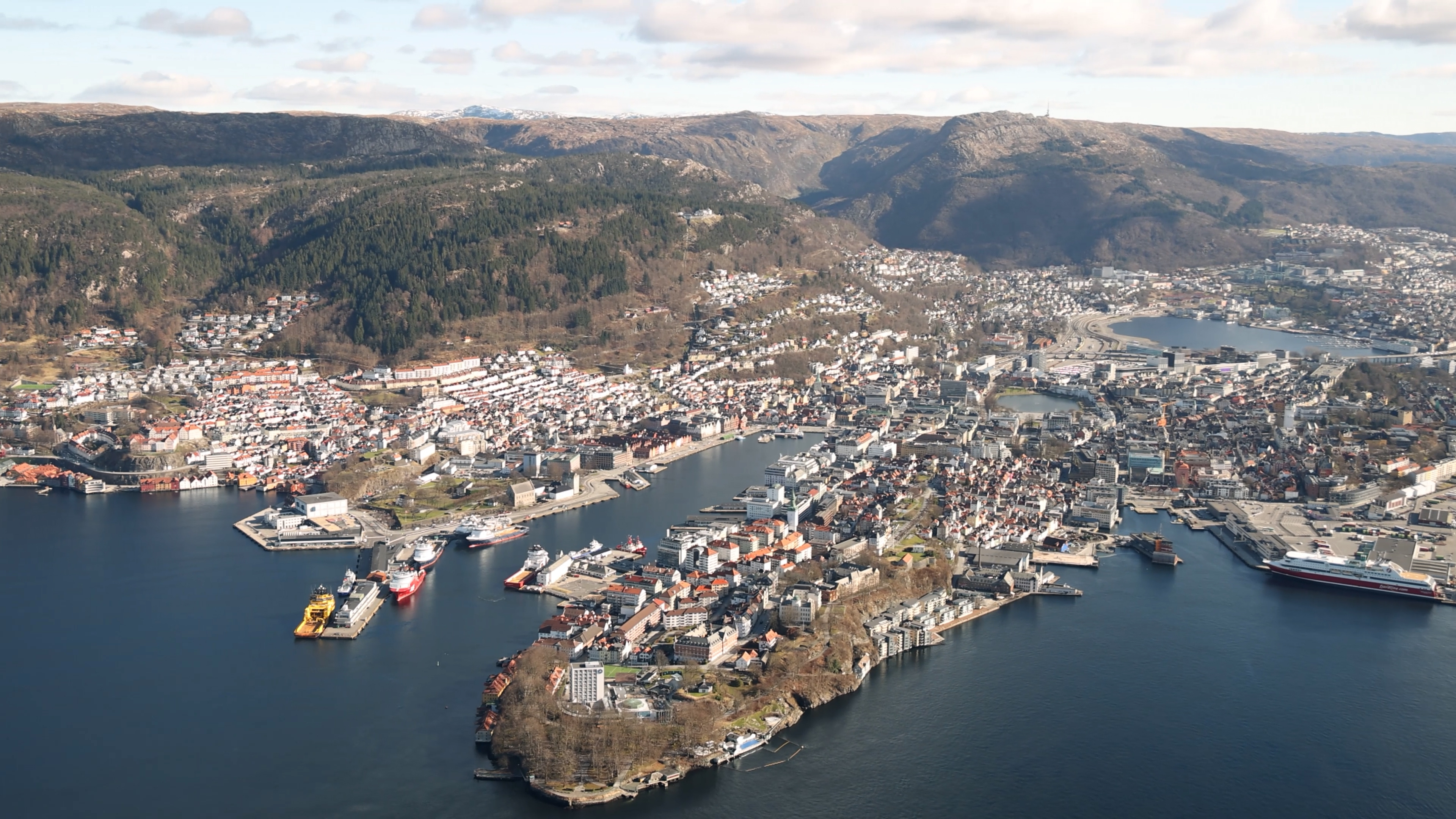 Bergen birds eye view