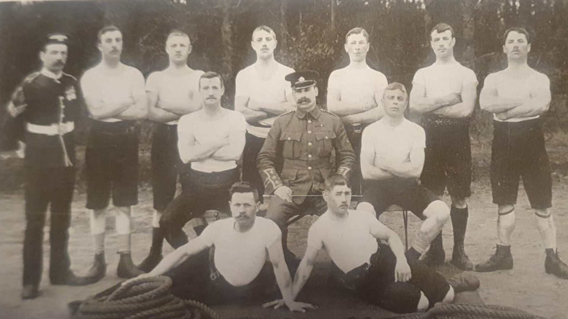 The Army Tug of War team of 2nd Battalion Bedfordshire Regiment (Picture: Squadron Leader Gareth Davies)