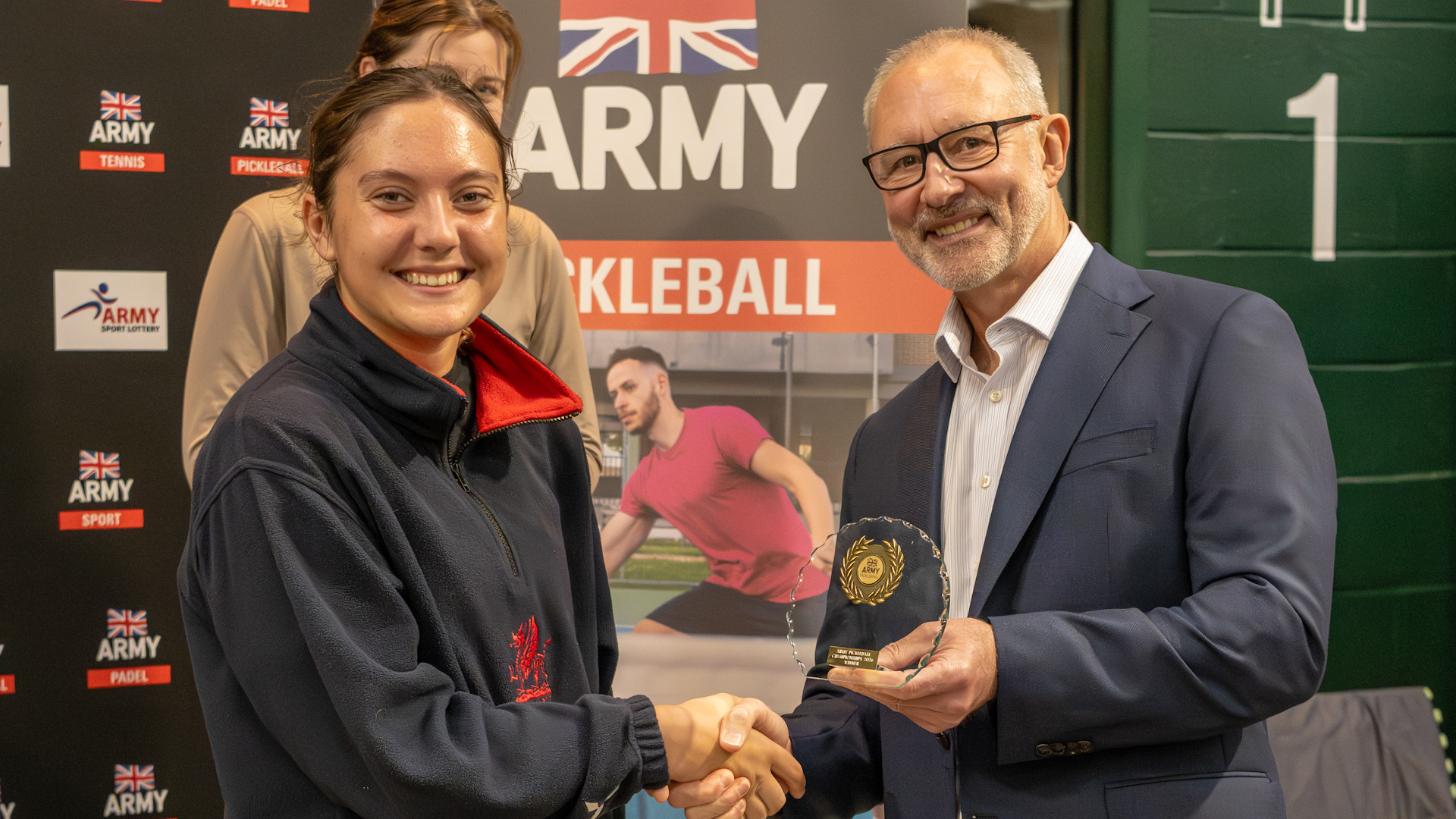 24092026 Officer Cadet Maddie Marsh at the Army Pickleball Taster Day and Finals Credit Alligin Photography.jpg