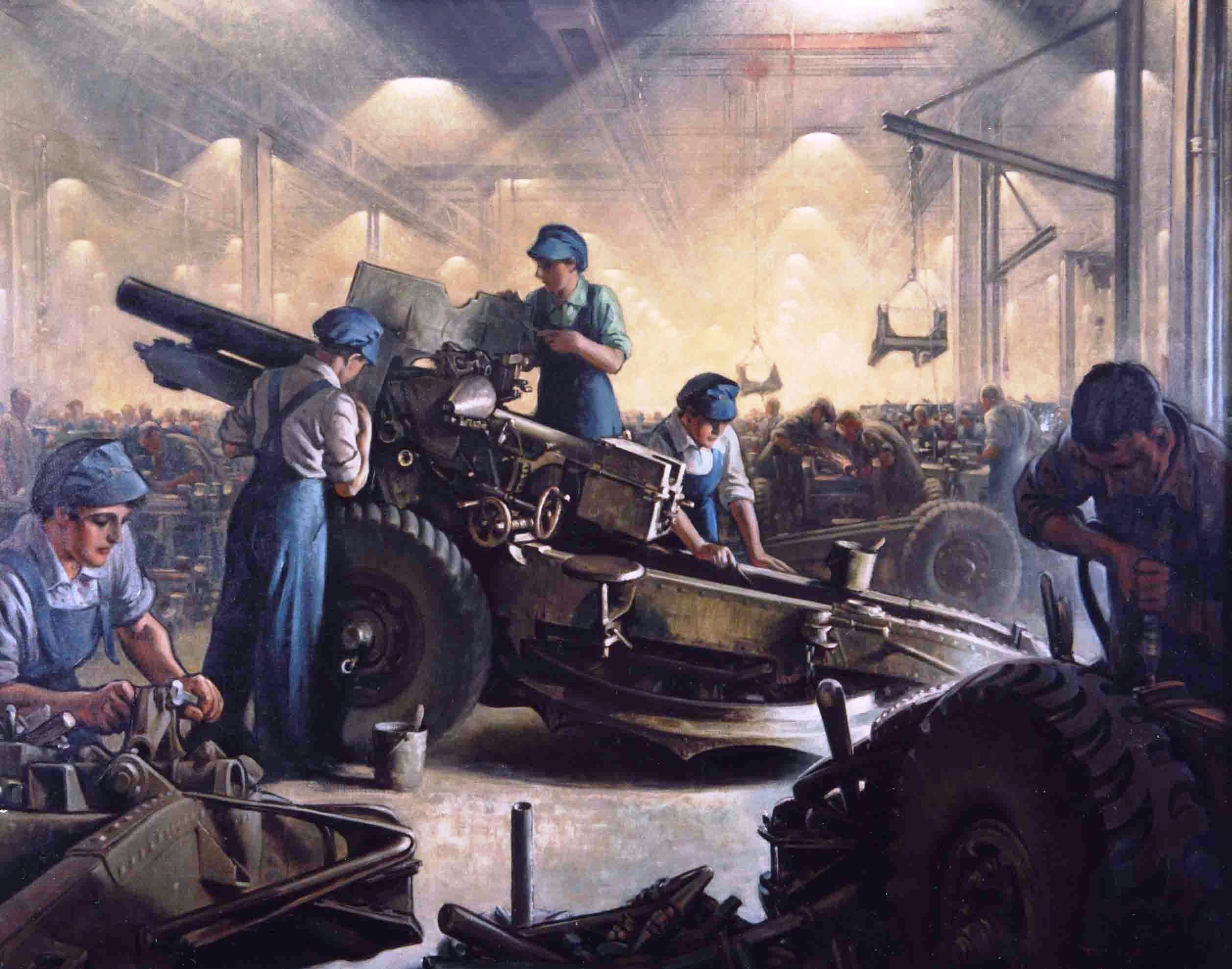 British WWII field artillery