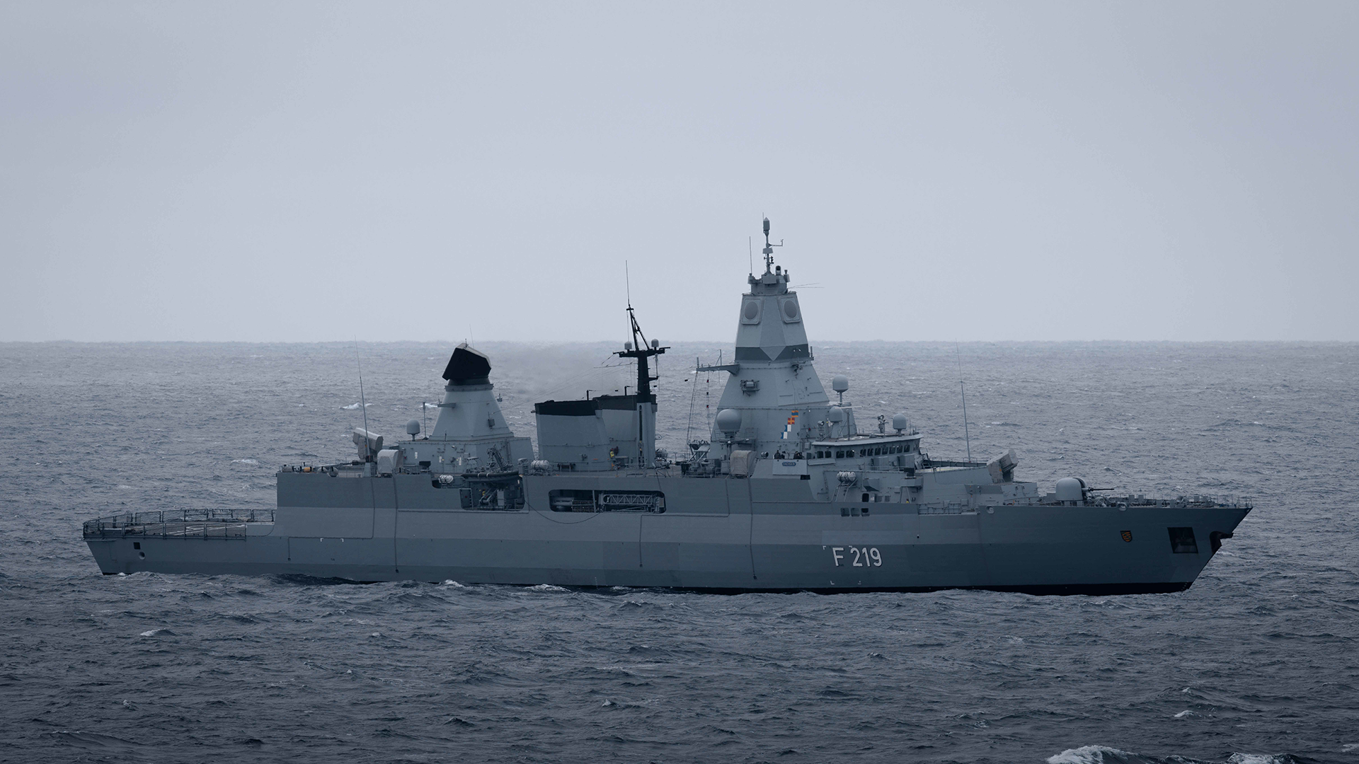 FGS Sachsen is the flagship of the German Navy