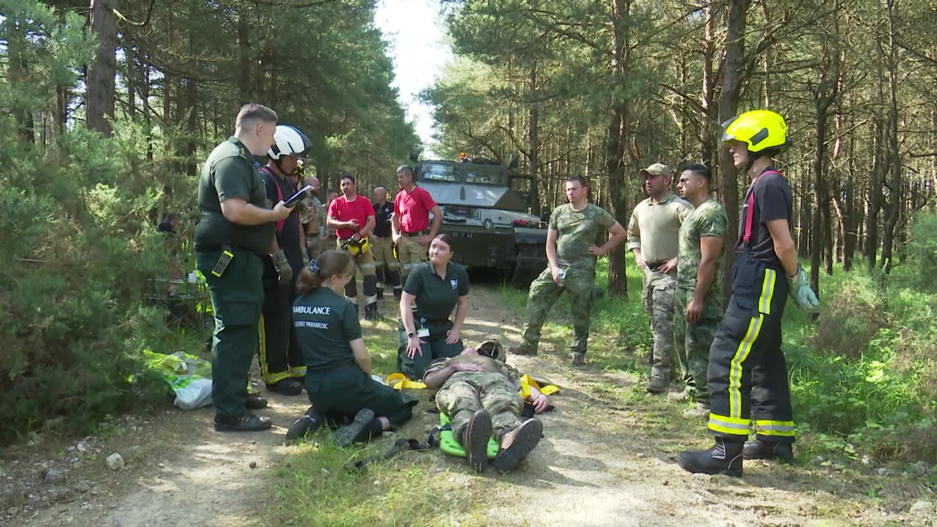 No one ever wants there to be an accident, but it would be folly not to prepare for one (Picture: BFBS)