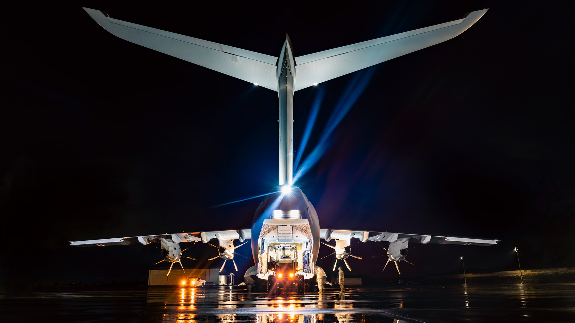 The RAF logisticians must move supplies, equipment, and personnel by land, air and sea (Picture: RAF)