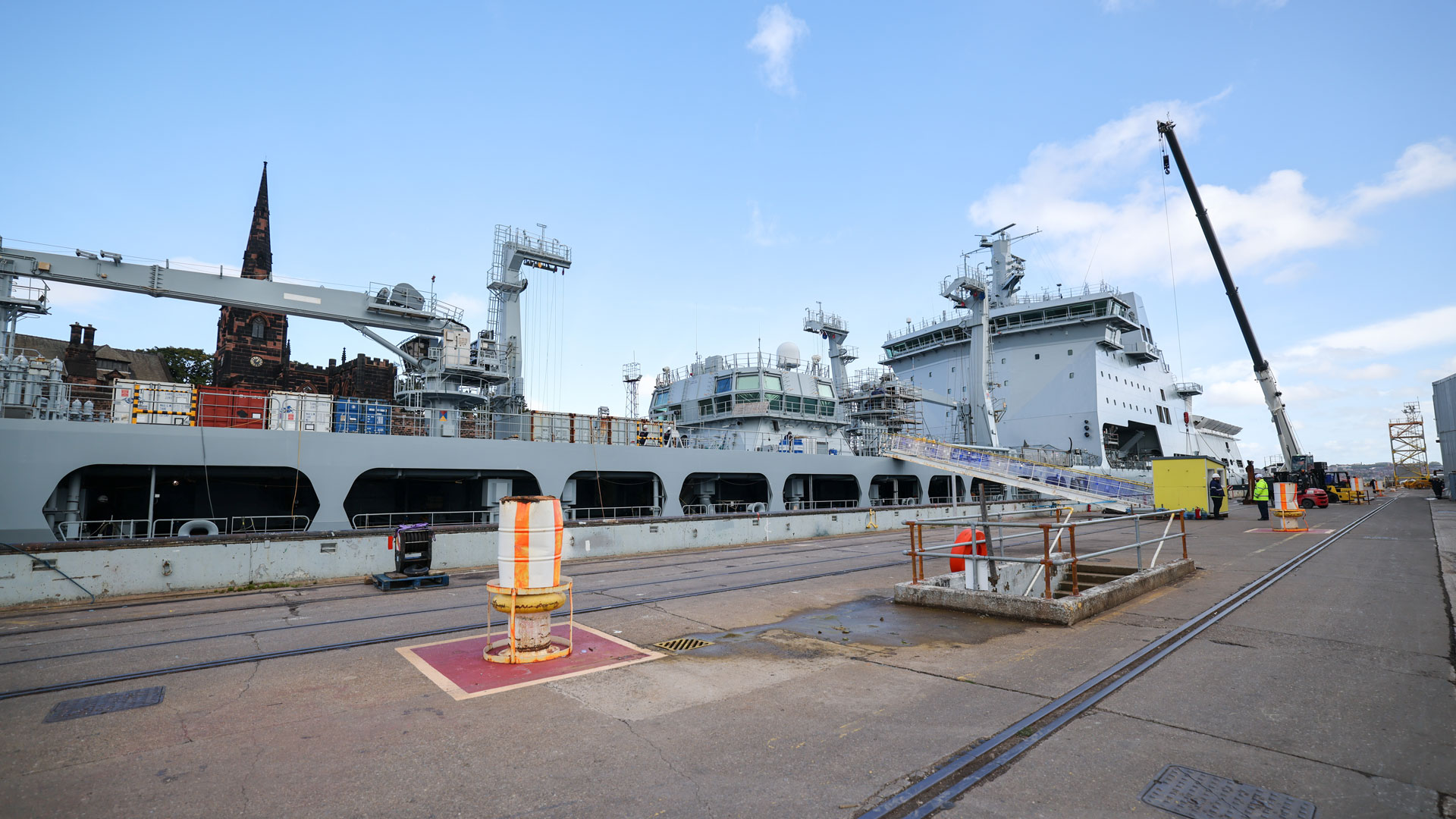 HMS Tidesurge is the third of four identical tankers/support vessels that support front-line operations by refuelling UK and Nato warships (Picture: MOD)