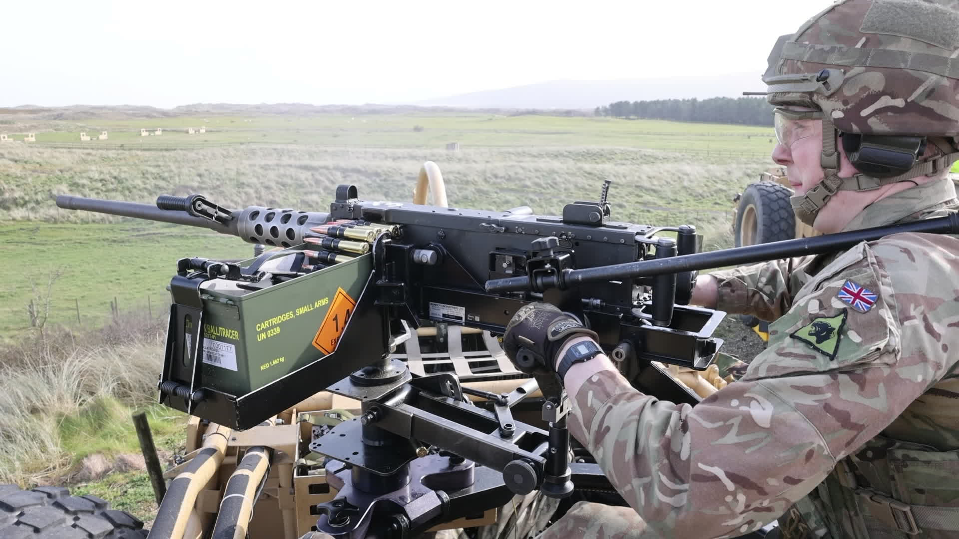 The .50 cal HMG traces its roots back to 1933 but remains a potent and widely used weapon, especially when mounted on a vehicle like the Jackal