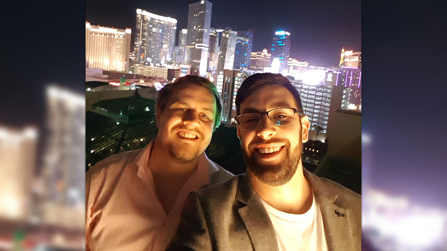 260326 Brad Carter and Chris Clarke, co-founders of Cerberus Tech pictured in Las Vegas CREDIT Brad Carter