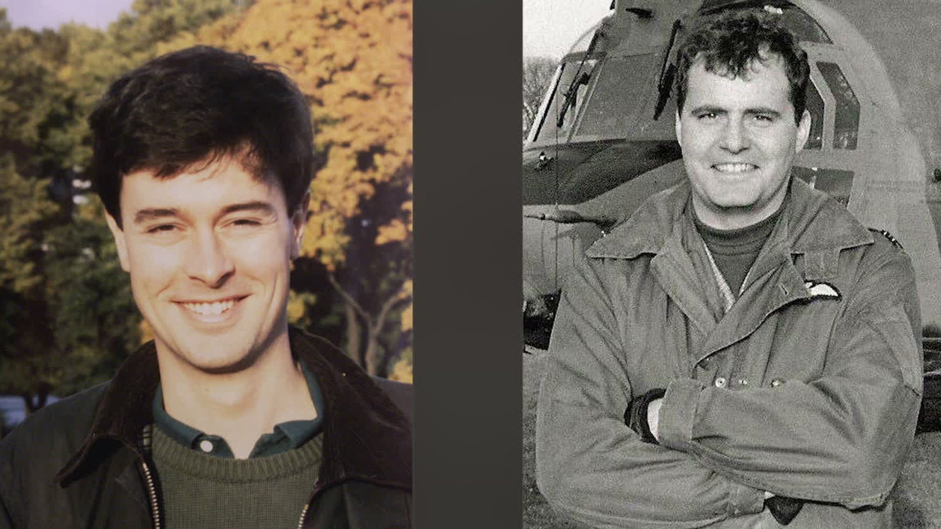Flight Lieutenants Jonathan Tapper and Richard Cook were initially blamed, but eventually exonerated (Picture: Chinook Justice Campaign)