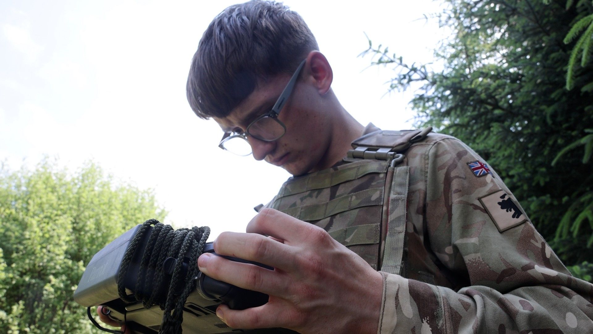 Kingsman McCarney only started working with drones three weeks ago (Picture: BFBS)