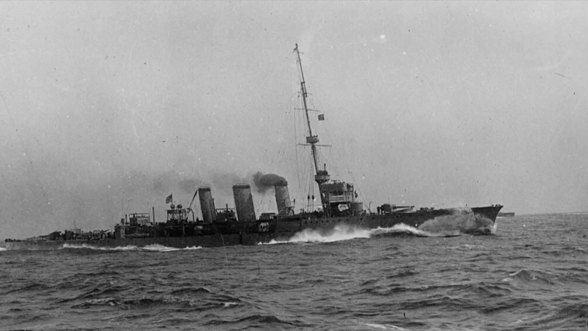 The vessel has shifted its focus to surveying military shipwrecks, such as the light cruiser HMS Arethusa, which was lost after hitting a mine in 1916 (Picture: IWM)