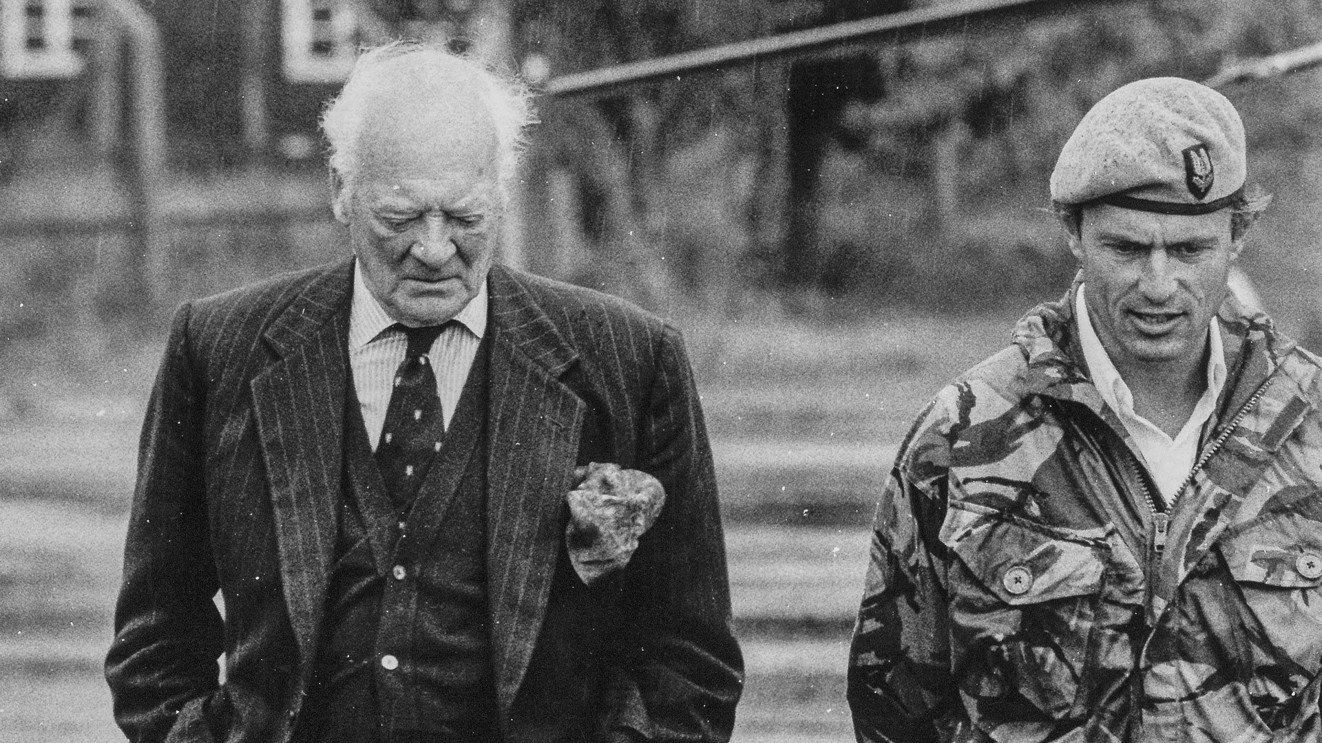 Lt Col Brian Franks and General Sir Michael Rose (Picture: Franks Family Archive)