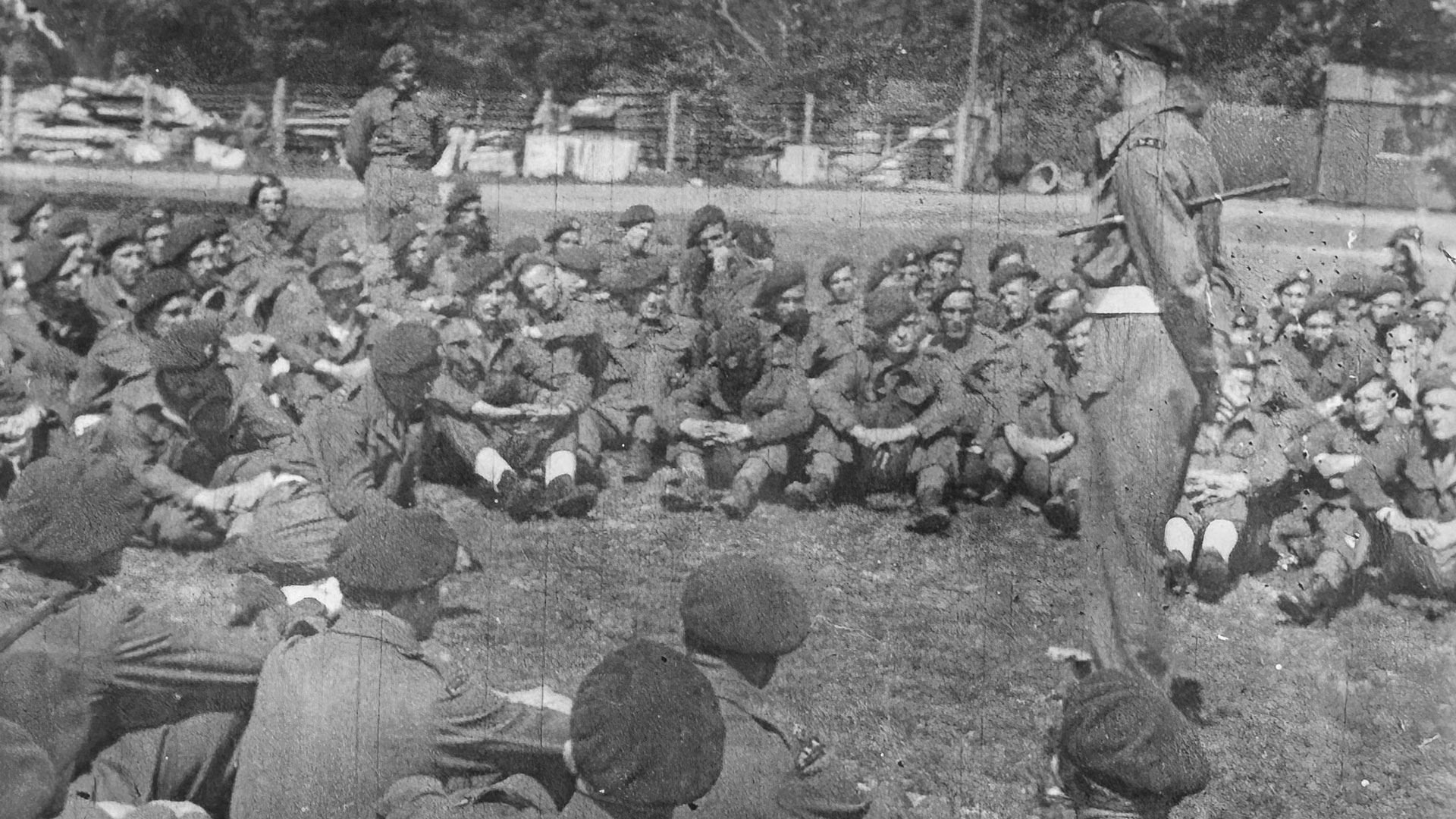In this photo, Lt Col Brian Franks is seen briefing 2 SAS for Operation Apostle (Picture: SAS Regimental Association)