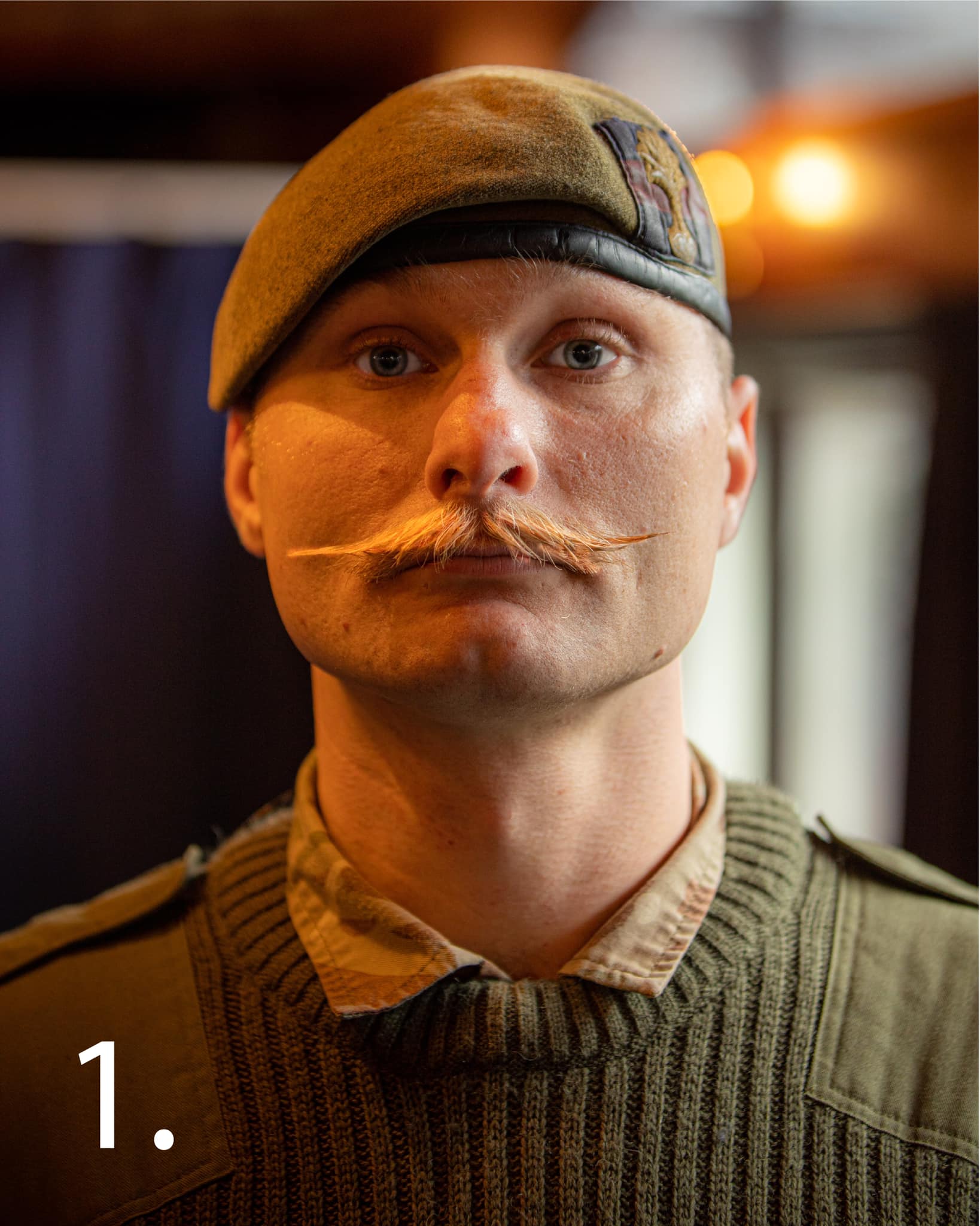 1st Battalion Welsh Guards Movember 2021 Moustache Competition (Picture: The Welsh Guards).