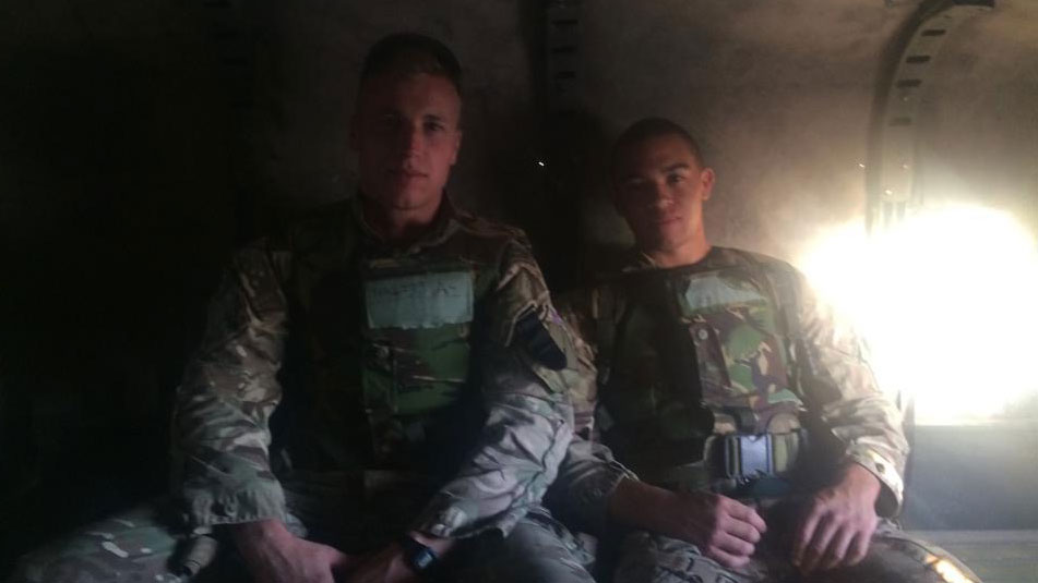 270226 Royal Marine veteran Kelvin Davies on Exercise Black Alligator 14 with Y Coy 45 Commando in the Mojave Desert, California CREDIT Kelvin Davies