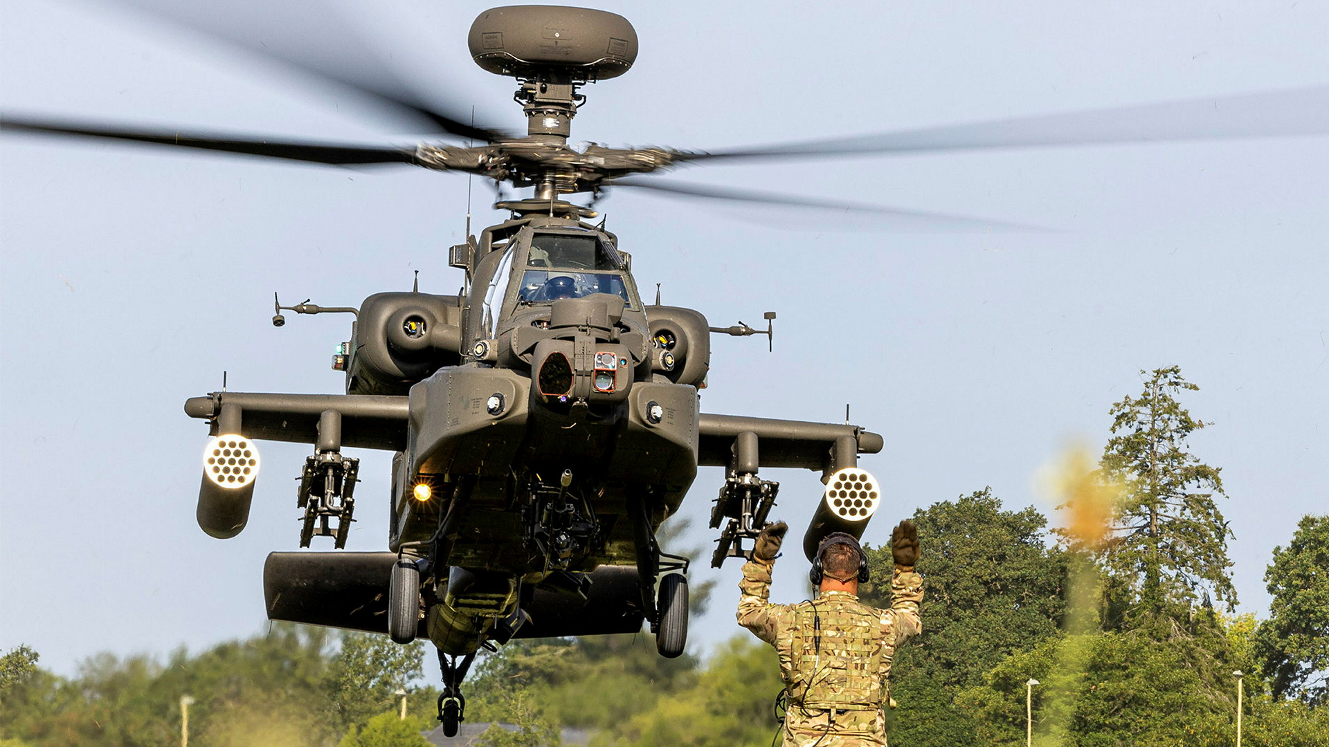 Attack drones could soon be supporting AH-64Es on training missions and operations (Picture: MOD)