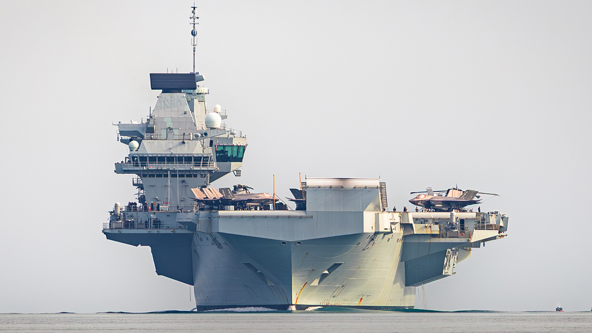 HMS Prince of Wales arrives into the Port of Darwin, Northern Territory during Exercise Talisman Sabre