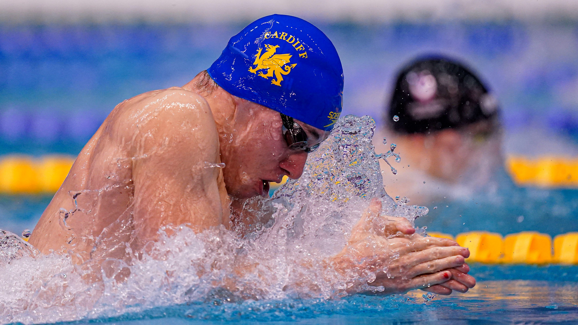 270726 Image ID 2PJYW39 Kyle Booth competes in the Men’s 100m Breaststroke Final on day one of the British Swimming Championships 2023 NO REUSE CREDIT PA Images.jpg