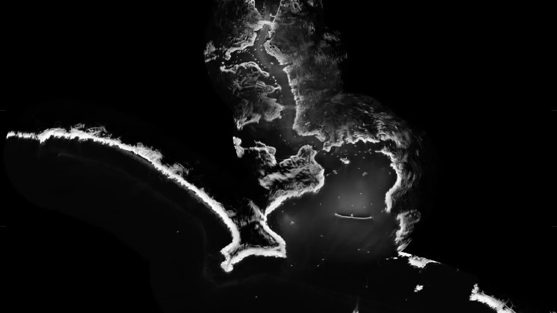 A shoreline map of Plymouth Sound and harbour - a byproduct of the software trialled by HMS Magpie in 2021 (Picture: Royal Navy)