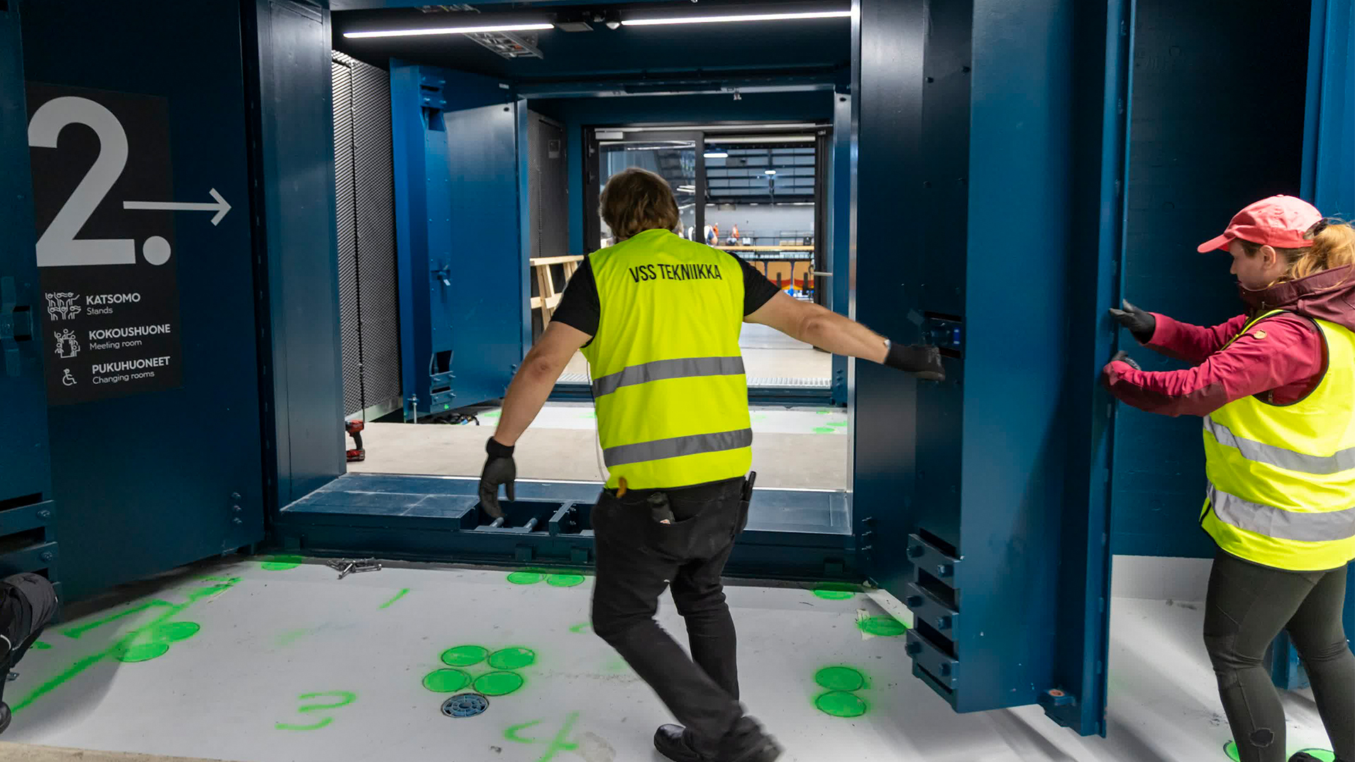The thickness of the blast doors shows just how seriously the Finns take the threat of war and the need to protect the population (Picture: City of Kuopio)