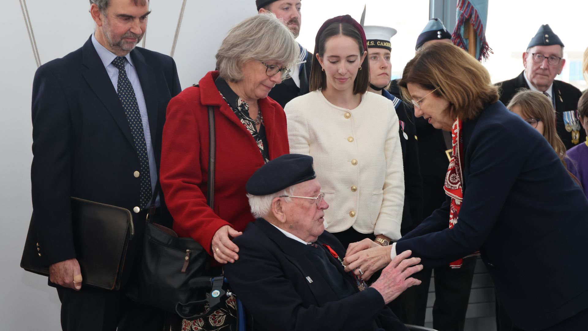 John was presented his award by Madame Hélène Tréheux-Duchêne, French Ambassador for the UK