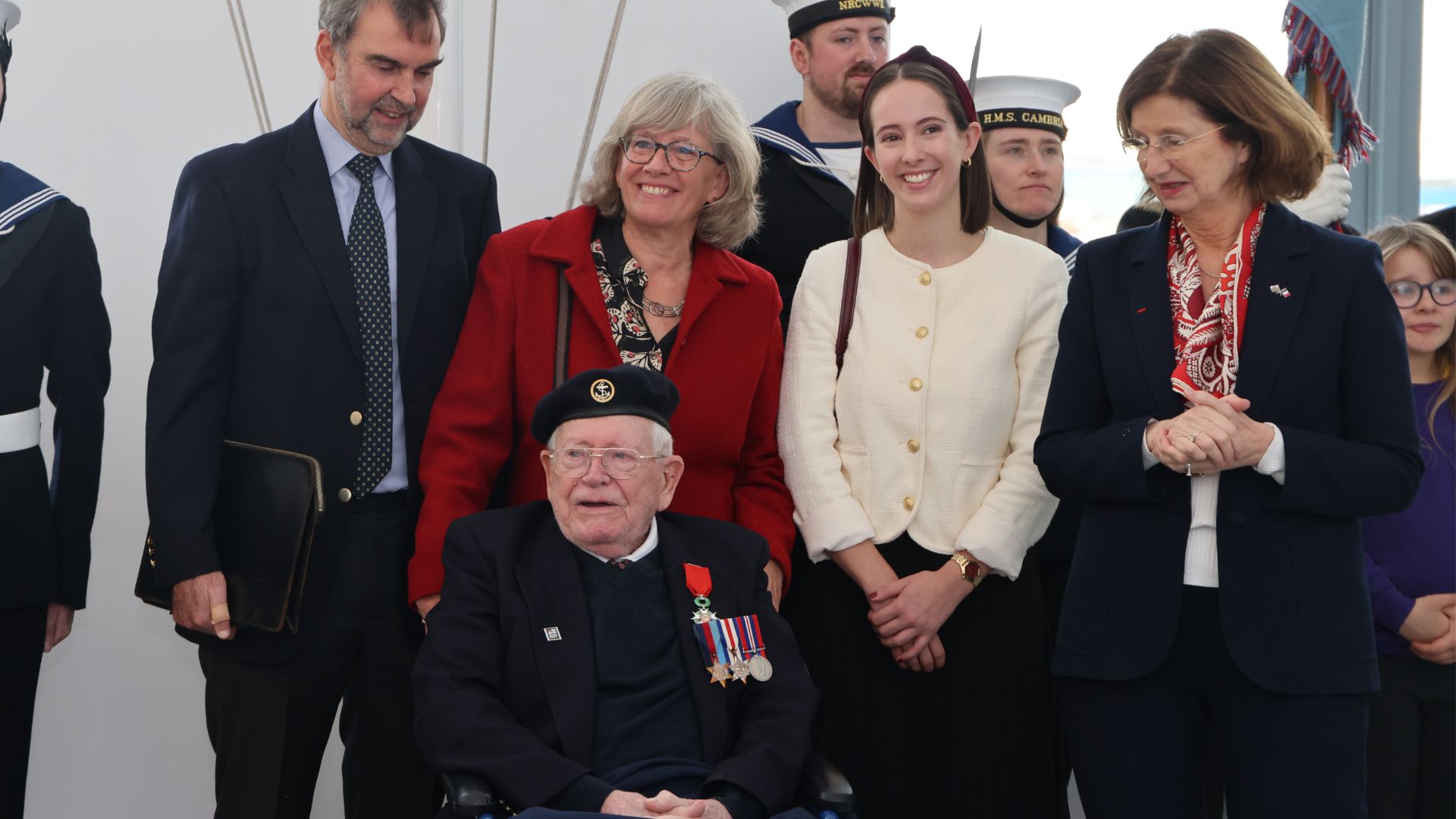 John said he was "absolutely delighted" to be awarded his Legion d'Honneur medal, and was "a great honour indeed"