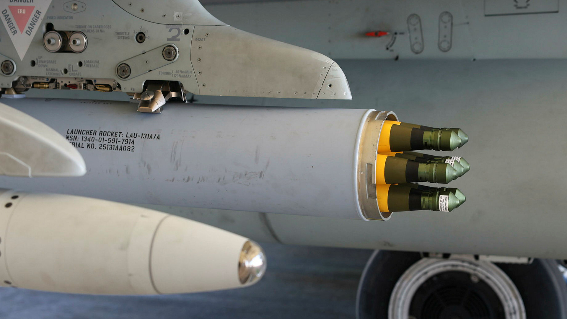 Typhoons from IX (B) Squadron based at RAF Akrotiri are now armed with the Advanced Precision Kill Weapon System - a low-cost munition to protect UK citizens and allies against drone attacks (Picture: MOD)