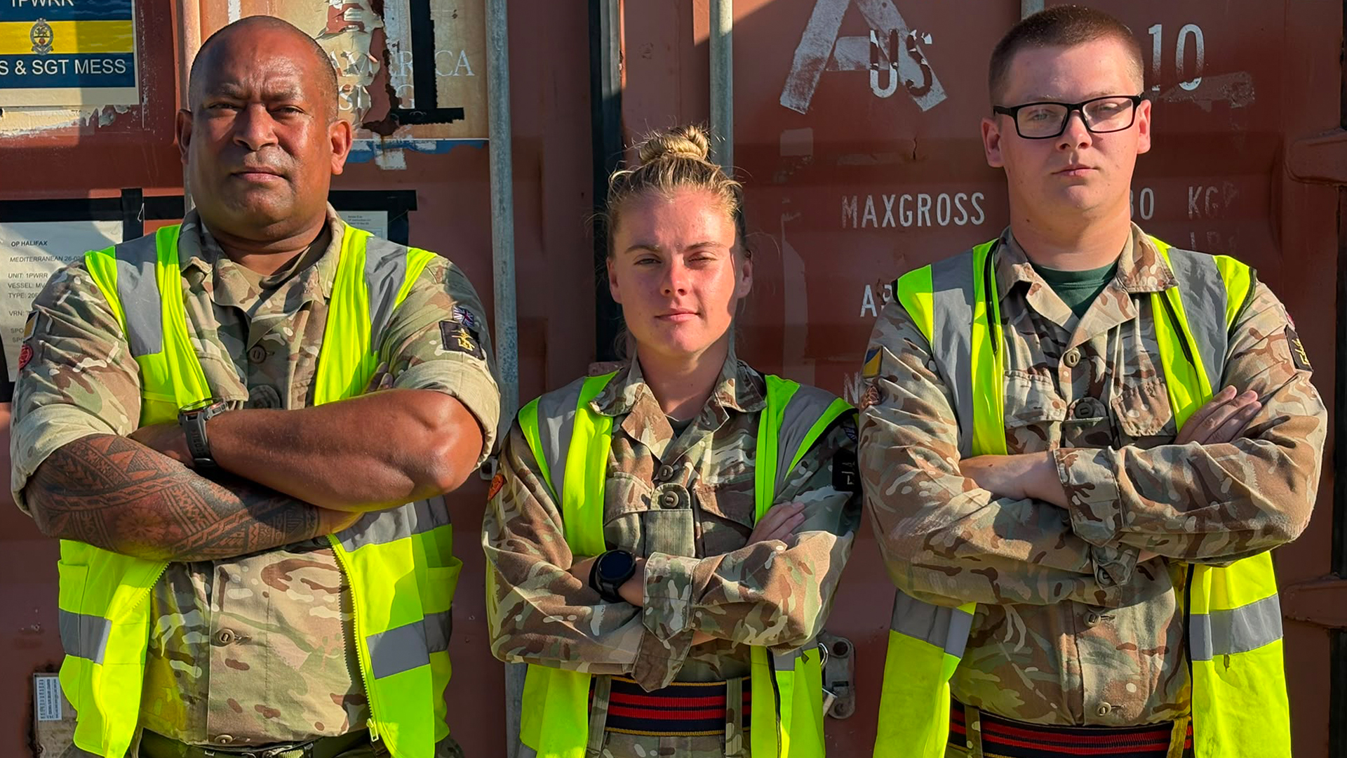 The Tigers don't have to do it all on their own as they are getting a massive helping hand from their comrades in the Royal Logistic Corps (Picture: BFBS)