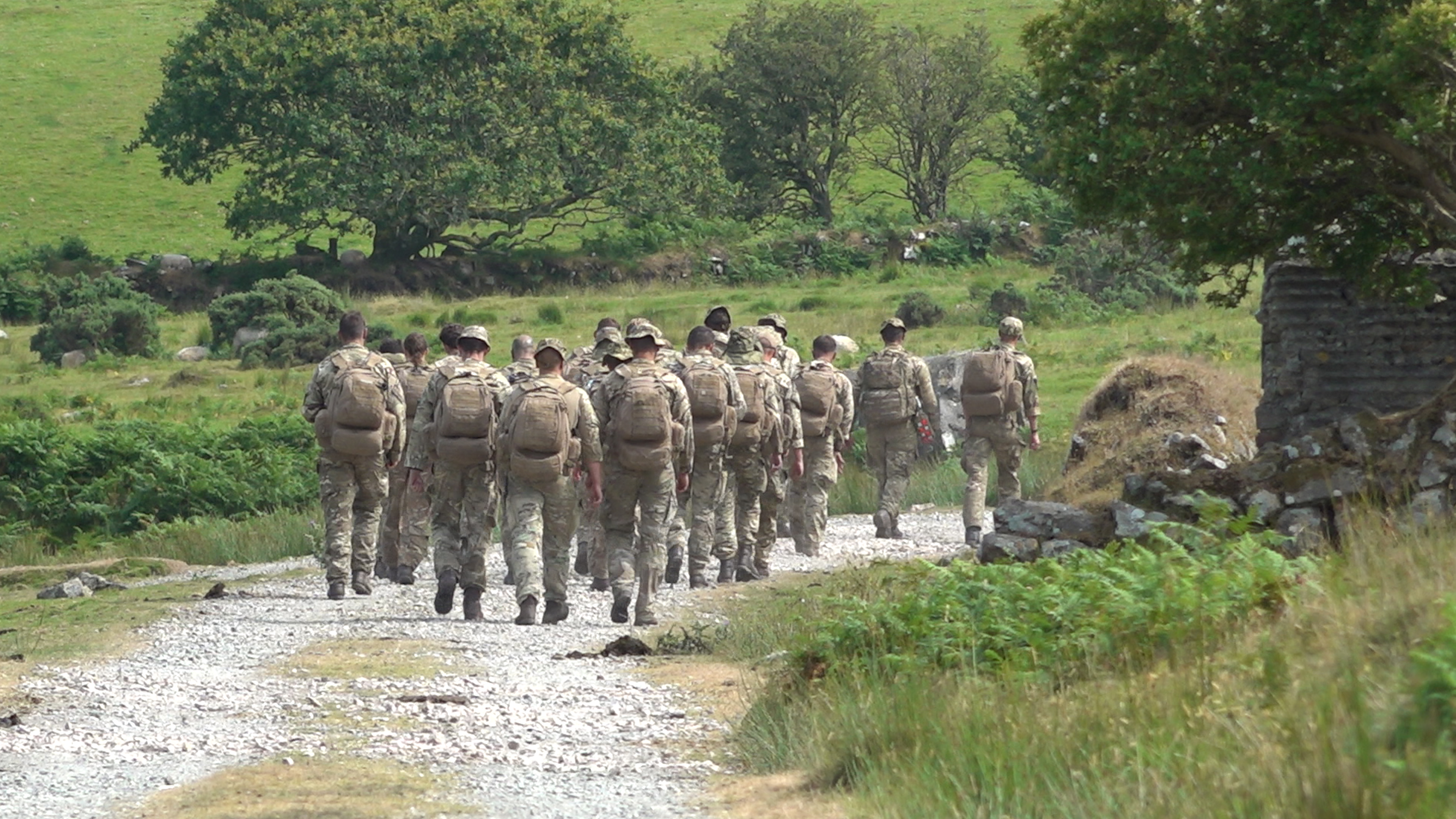 Personnel are taught how to evade capture if trapped behind enemy lines (Picture: BFBS)