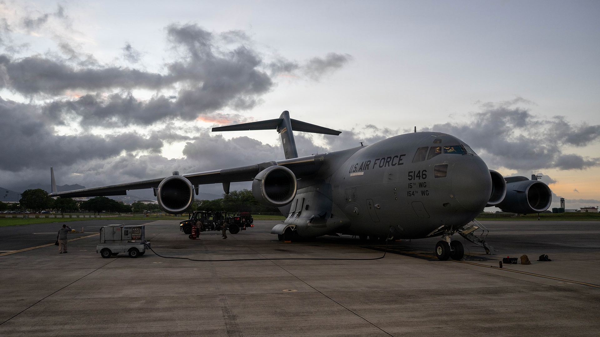 The CIA director was flown to Moscow aboard a C-17 Globemaster in order to send a clear message to Vladimir Putin, according to former military attaché John Foreman (Picture: US Department of War)
