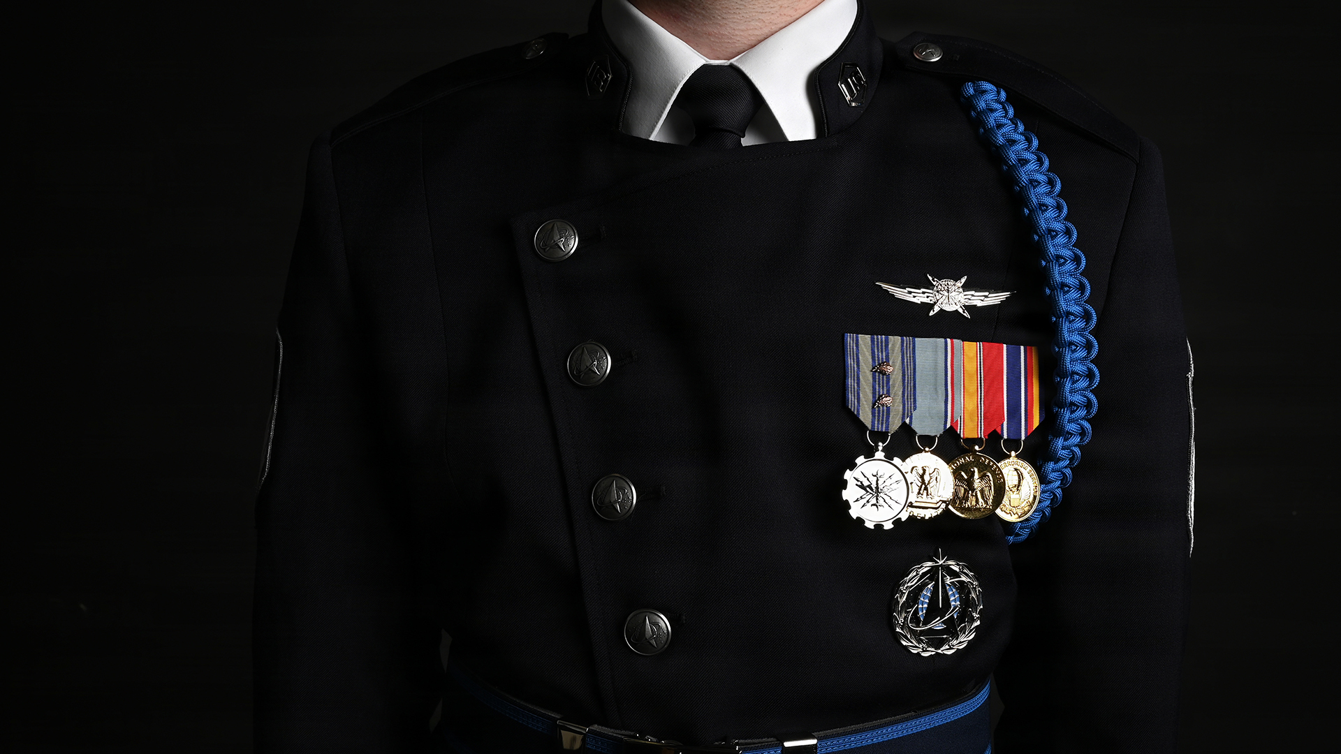 The US Space Force Honour Guard now has its own dedicated uniform rather than the old modified US Air Force example (Picture: US Department of War)