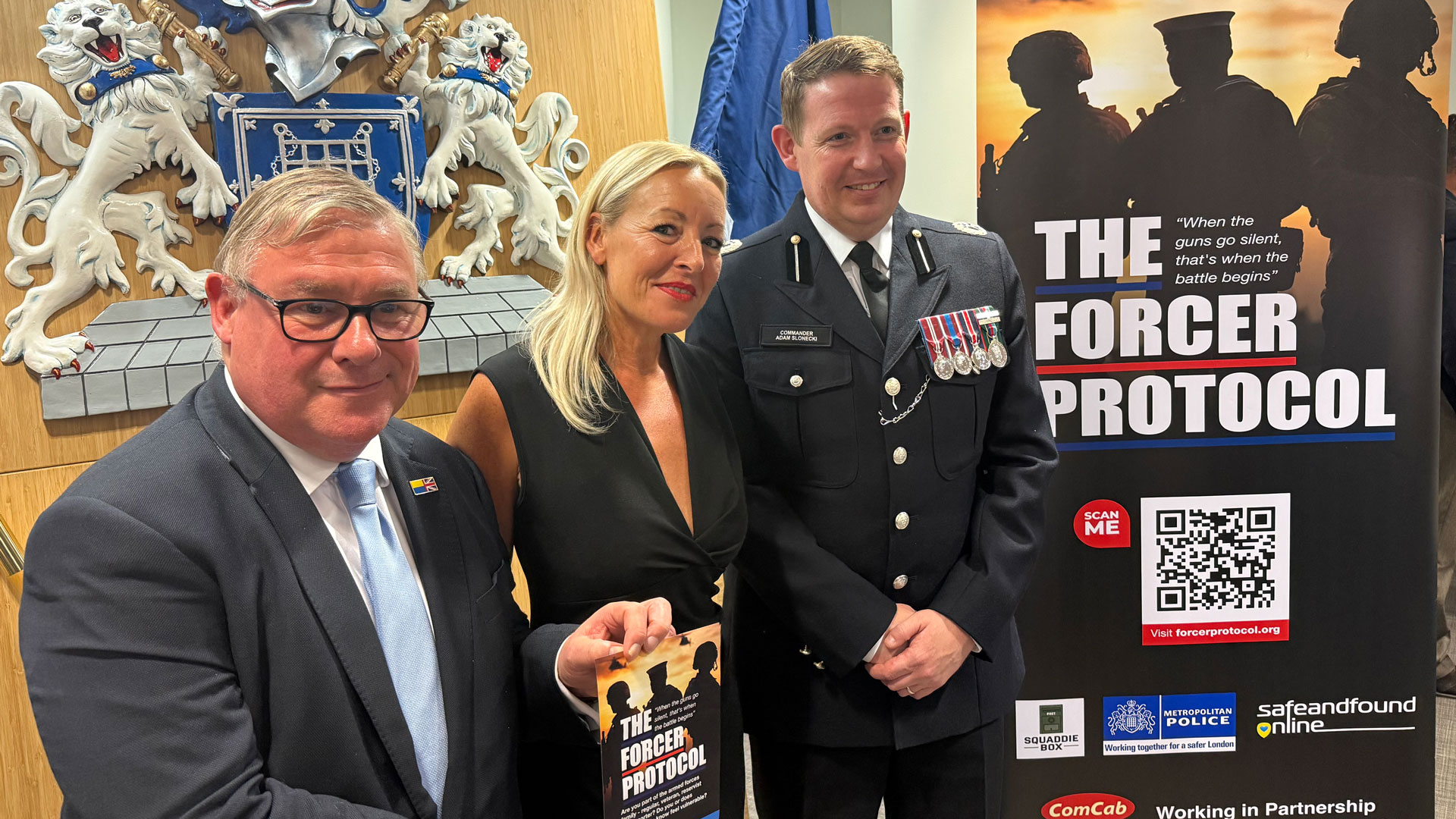 Alan’s ex-wife Claire is now providing the main thrust to the initiative (Picture: BFBS)
